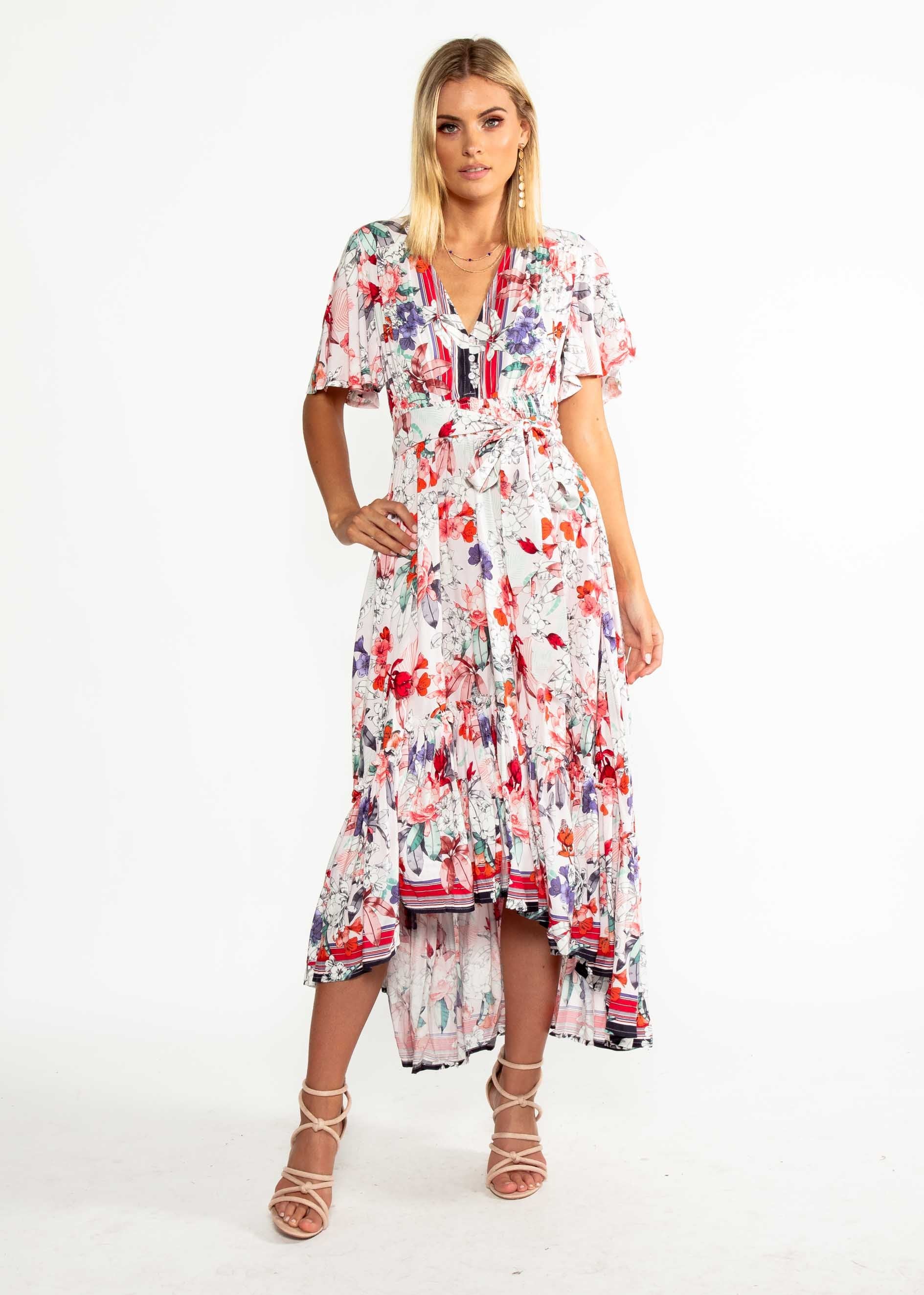 Maryn Hi-Lo Maxi Dress - Malone