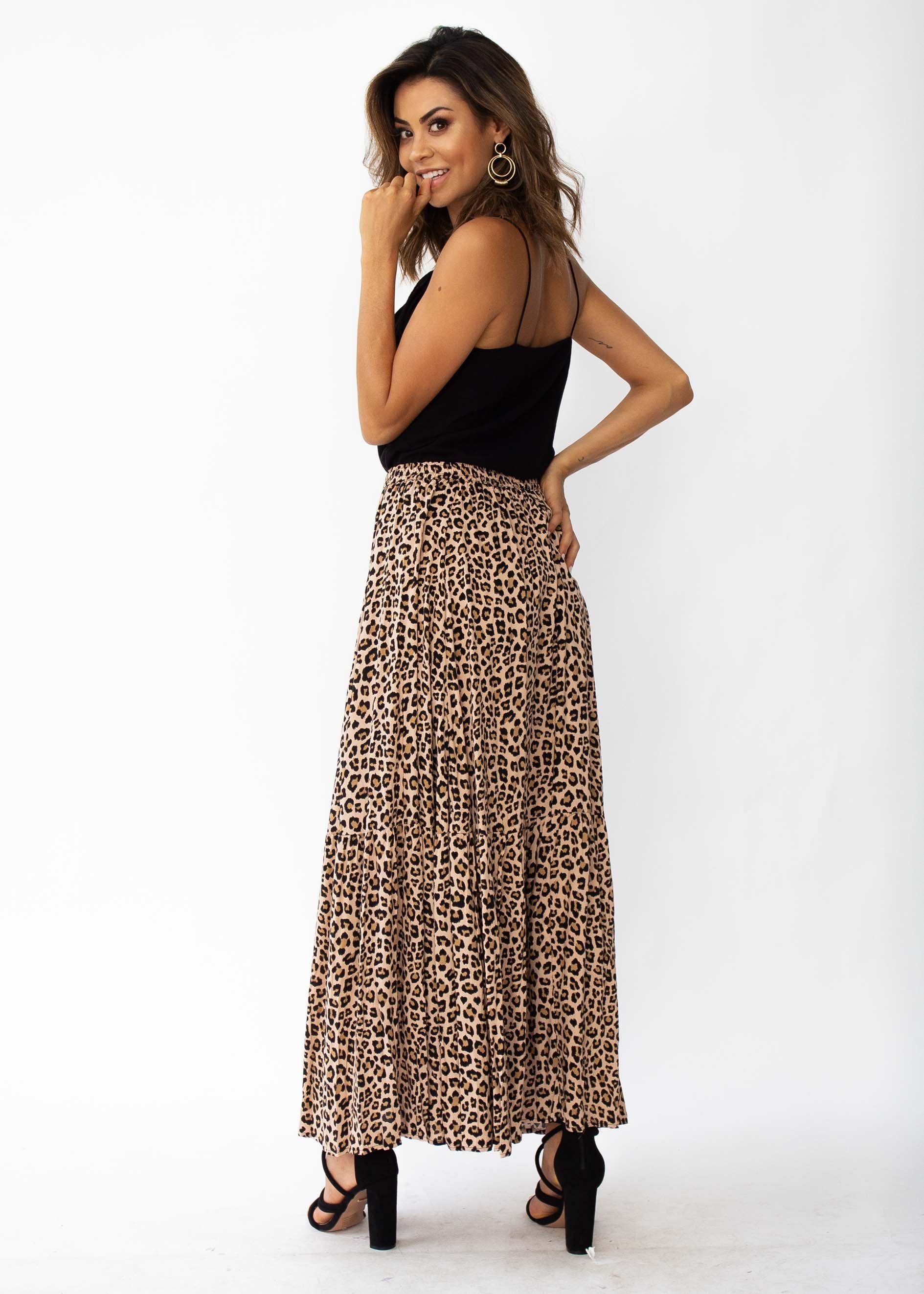 Sweet Love Maxi Skirt - Leopard