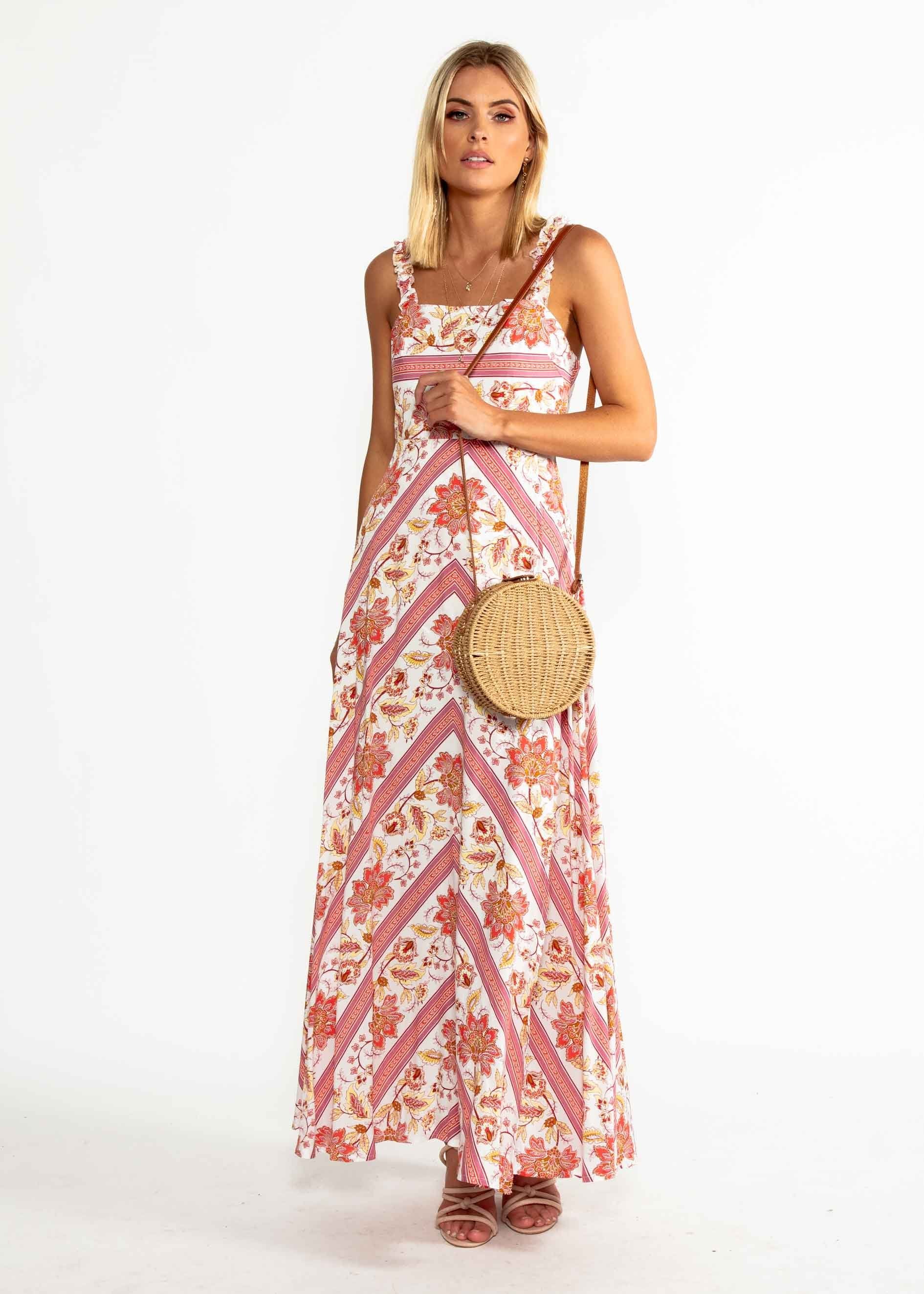 Ultra Violet Maxi Dress - Persian Floral