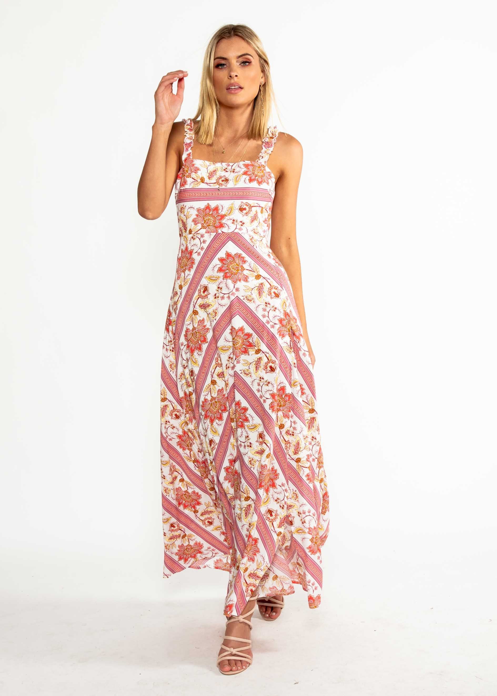 Ultra Violet Maxi Dress - Persian Floral