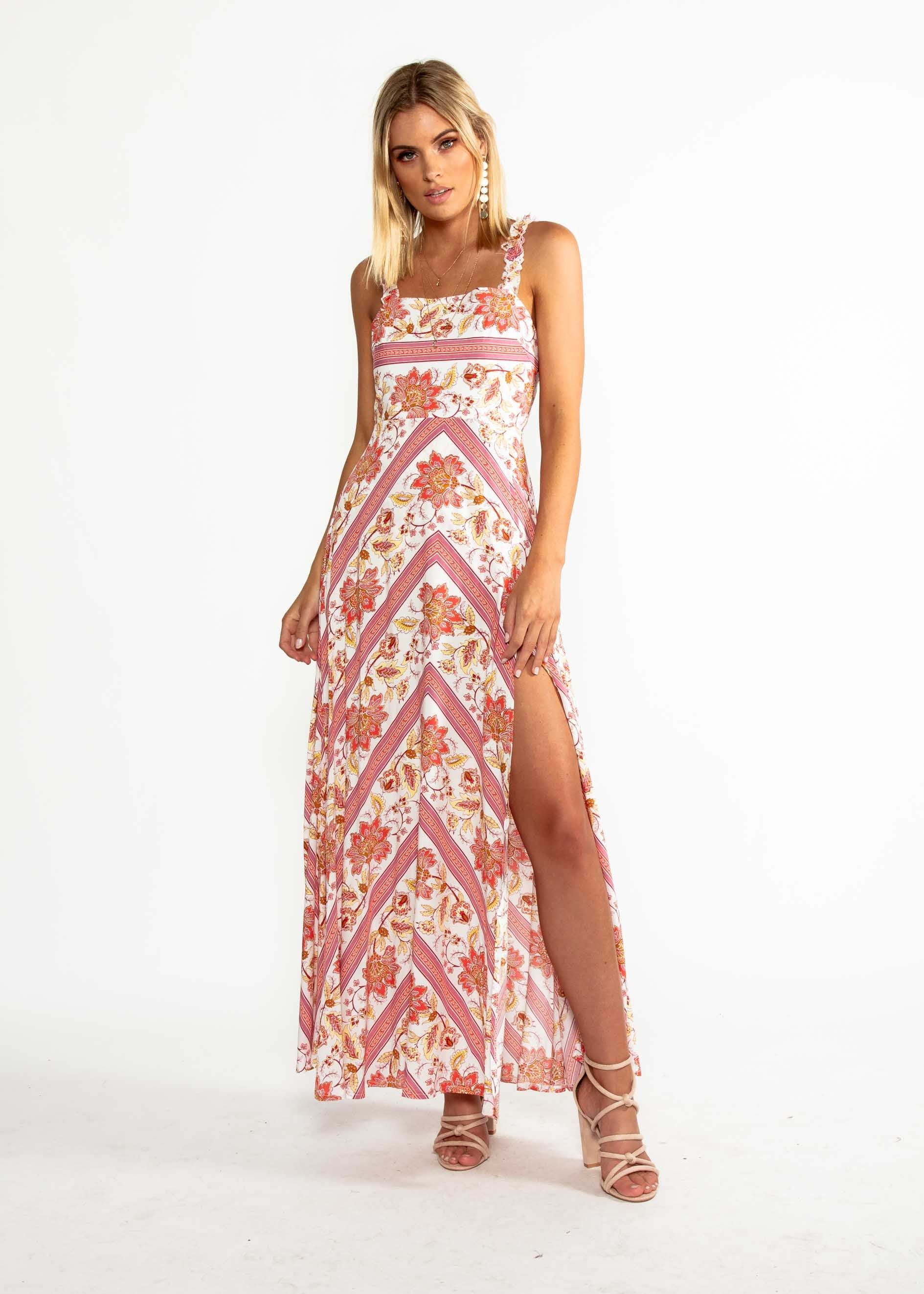 Ultra Violet Maxi Dress - Persian Floral