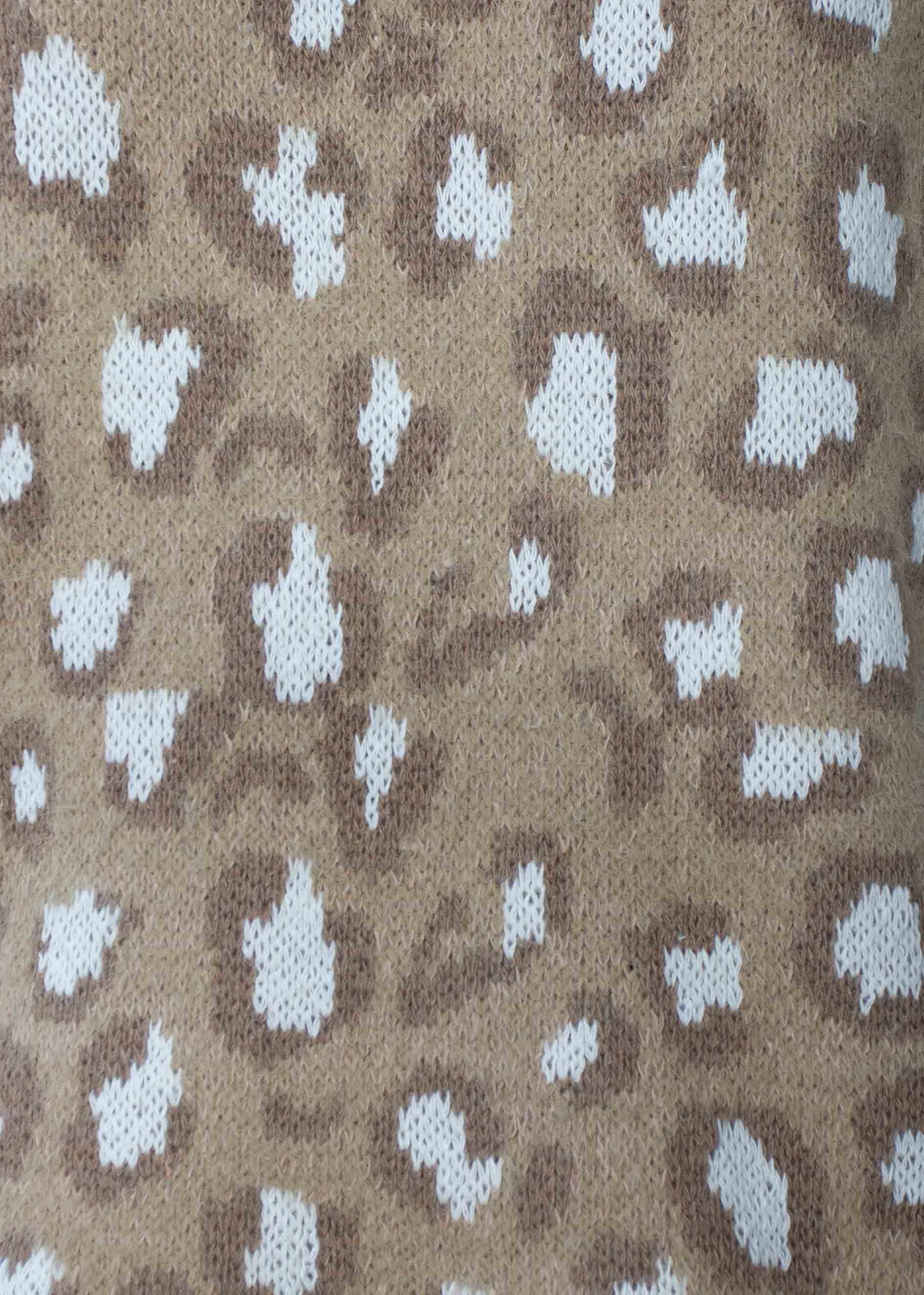 West End Sweater - Mocha Leopard