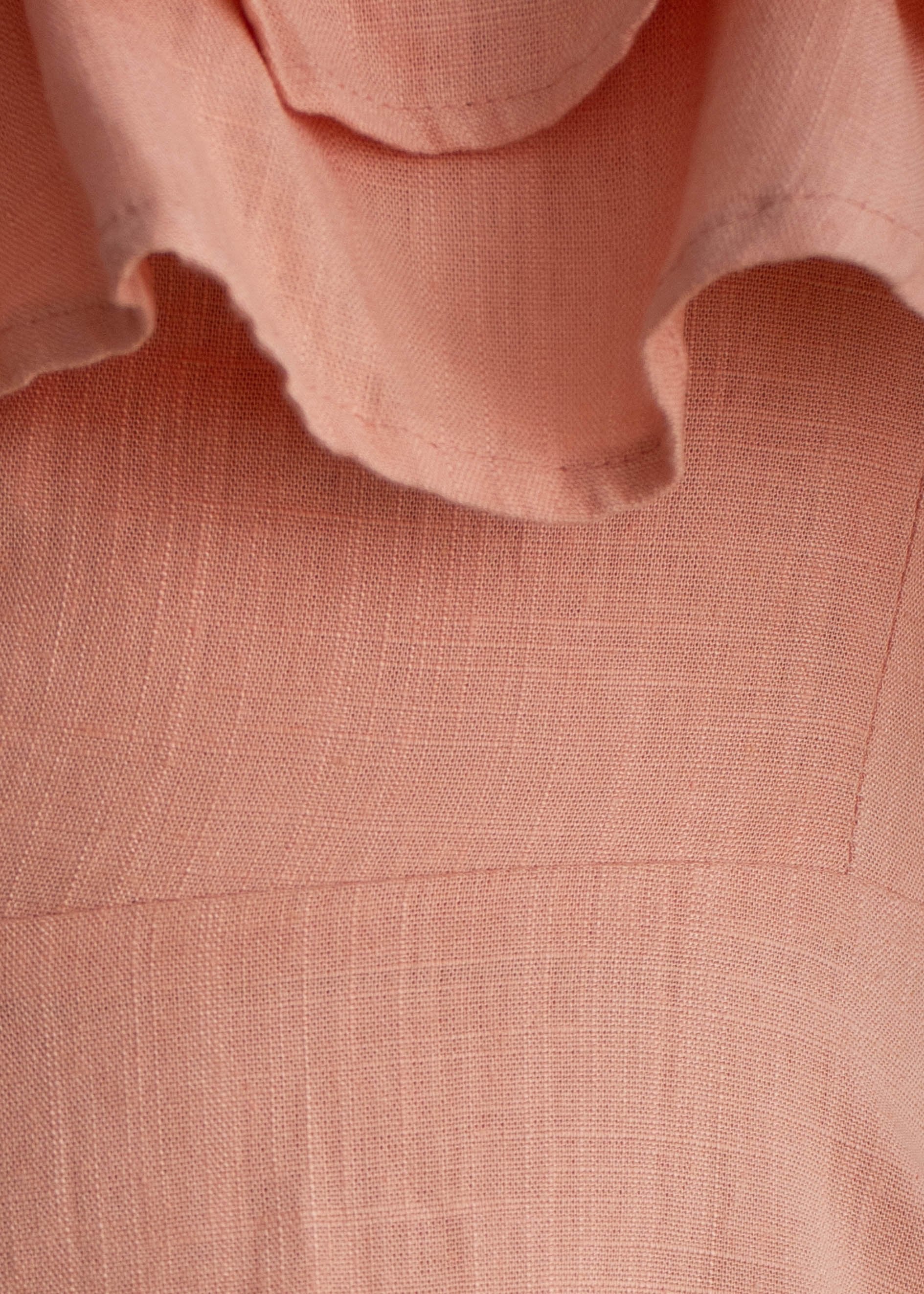 Nevaeh Linen Strapless Dress - Blush