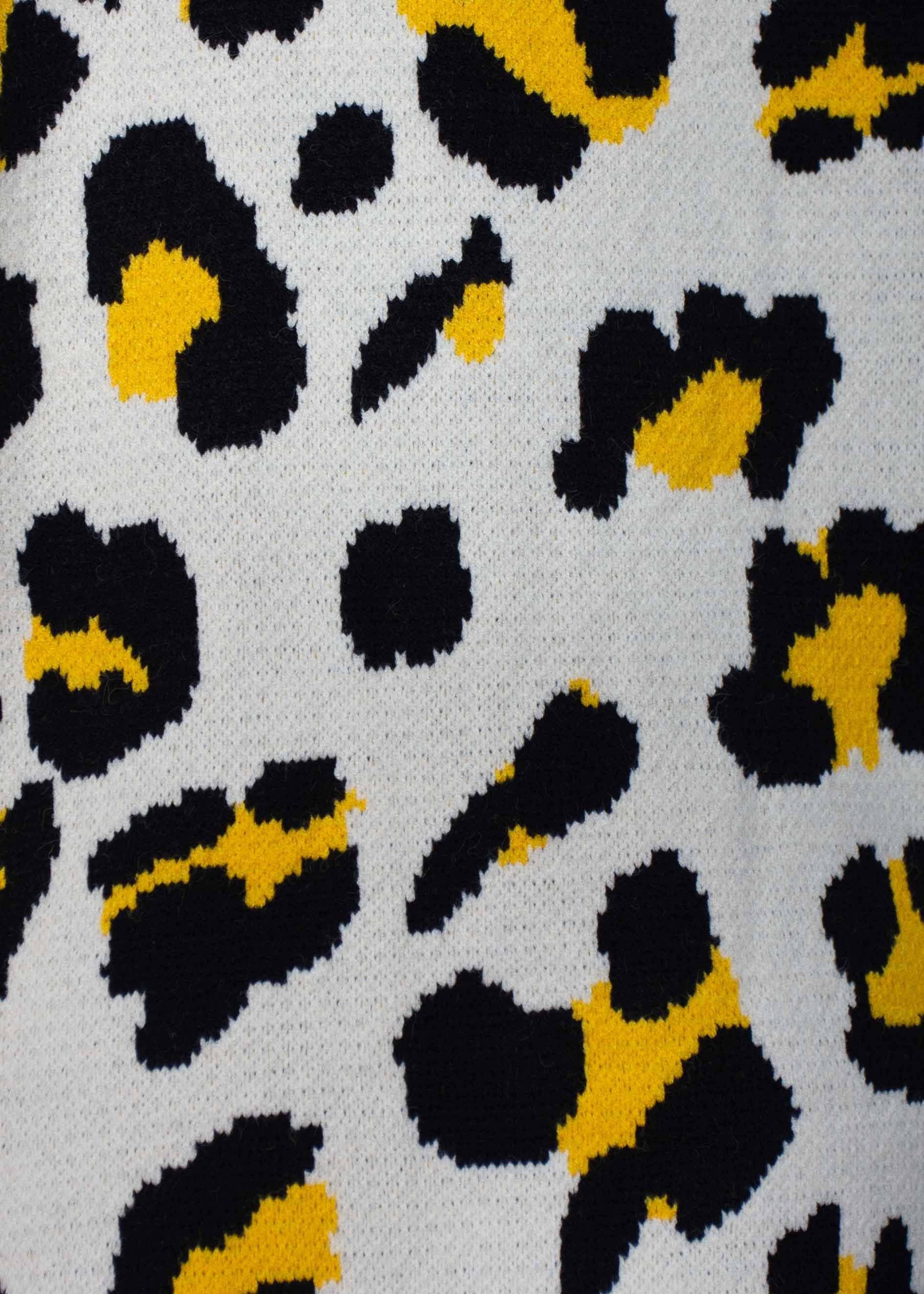 Cloud Dancer Cardi - Cream Leopard