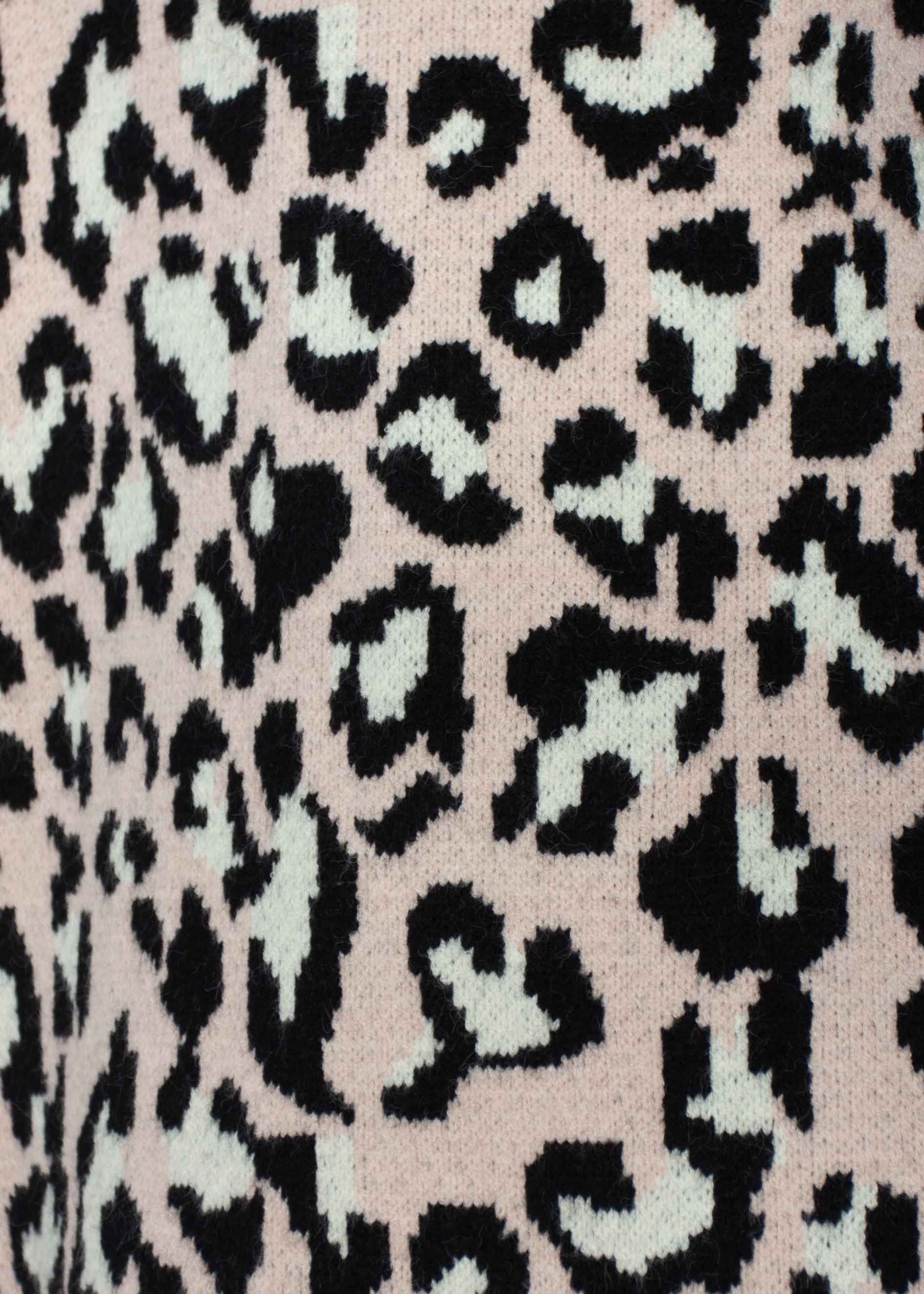All Riled Up Cardi - Blush Leopard