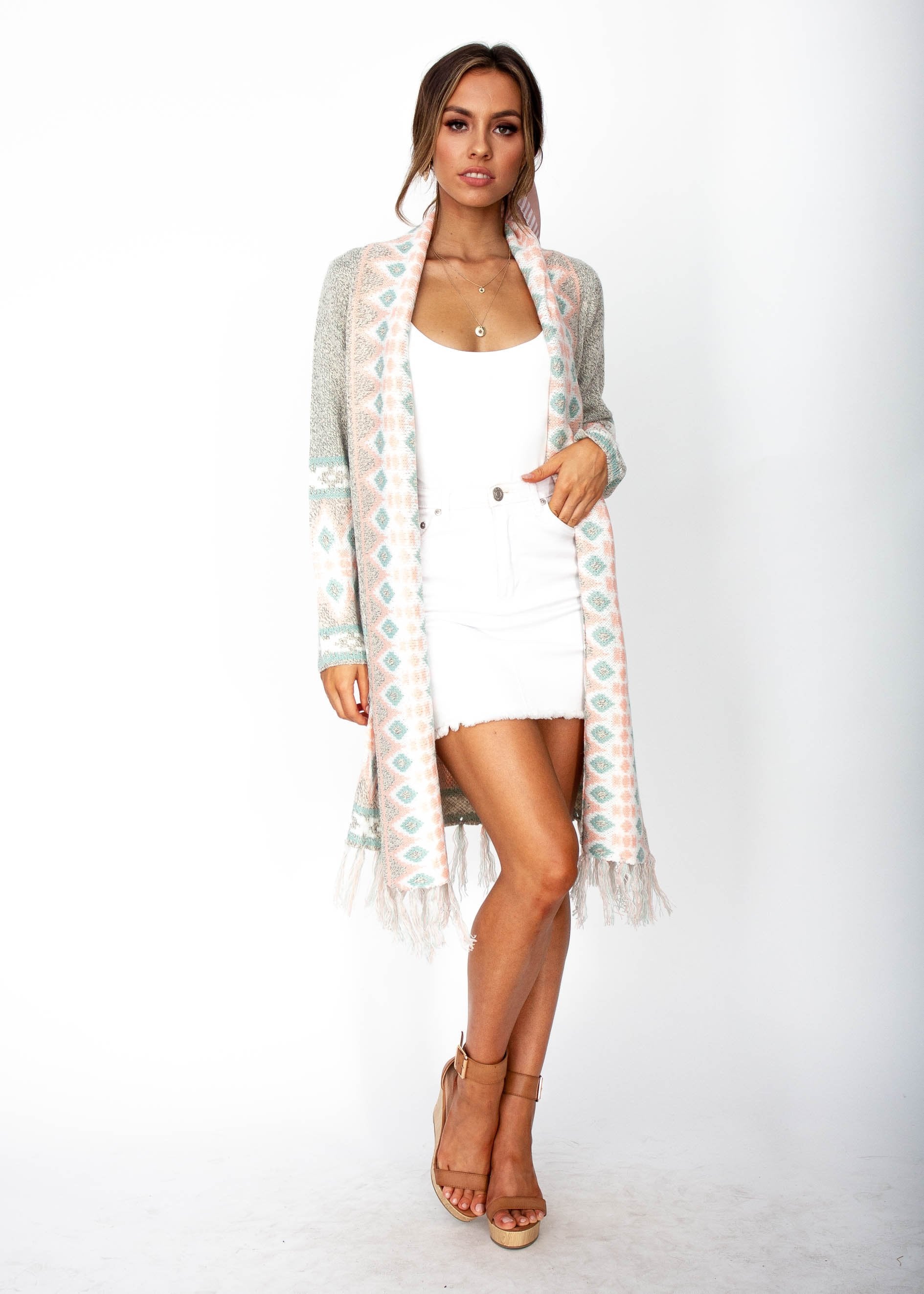Atmosphere Cardi - Grey Marle