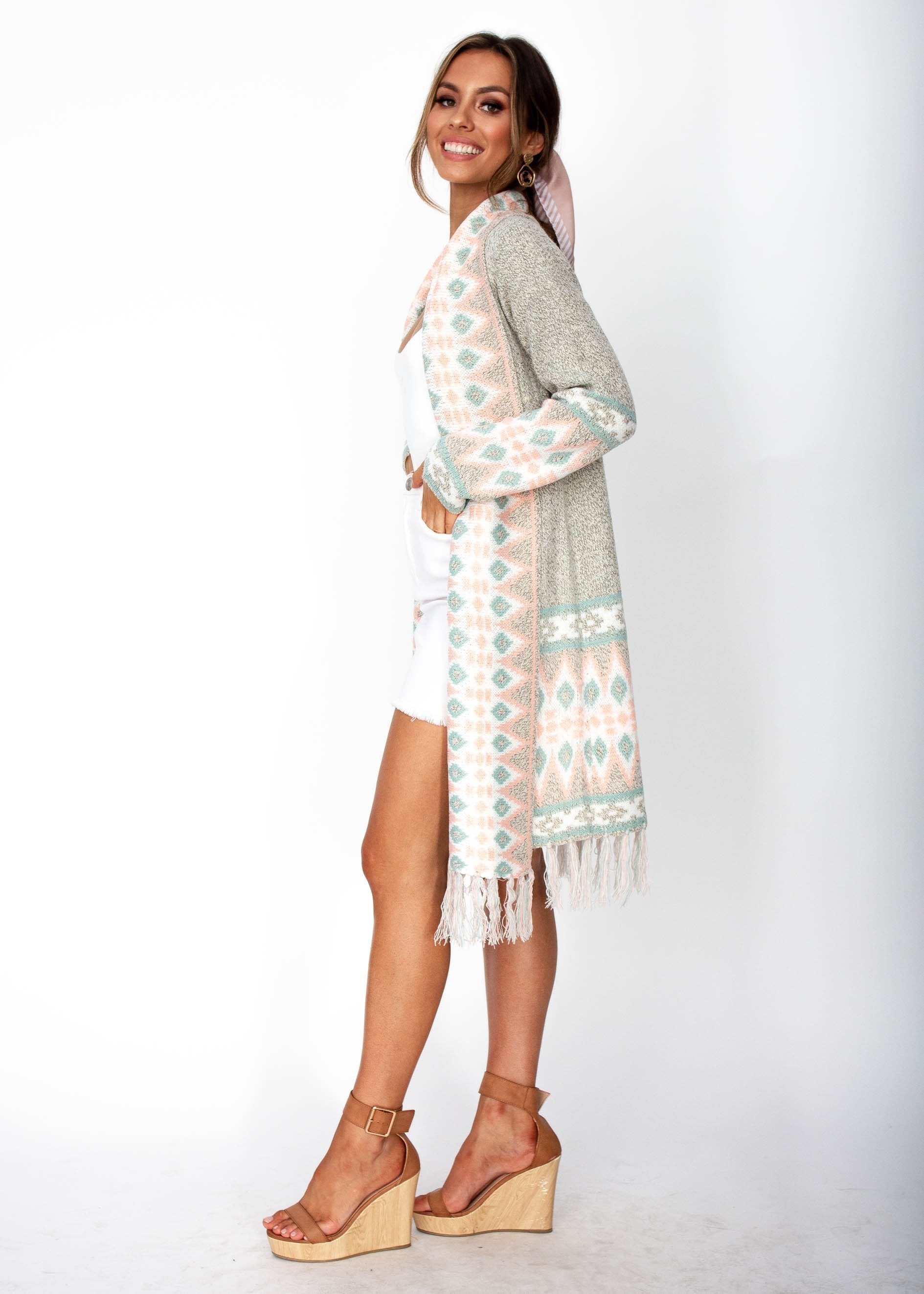 Atmosphere Cardi - Grey Marle