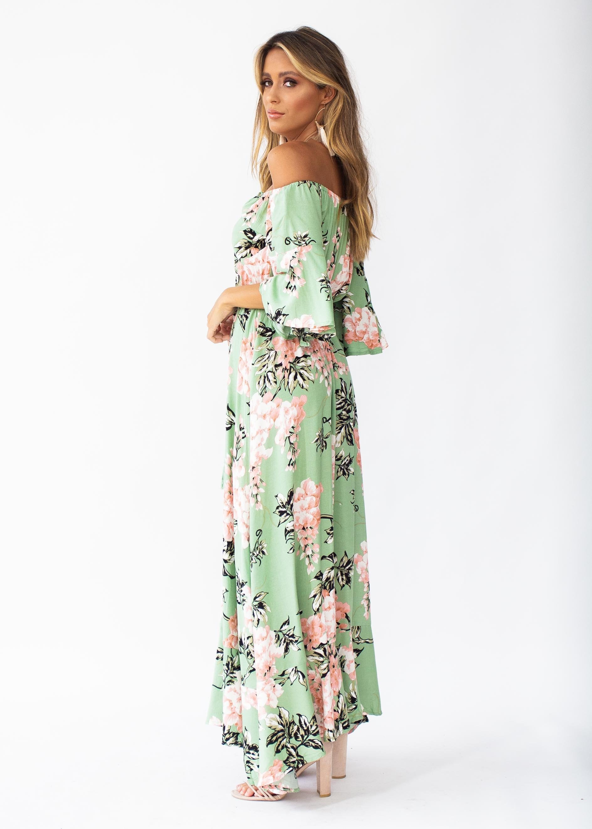 Milla Maxi Dress - Sage Floral