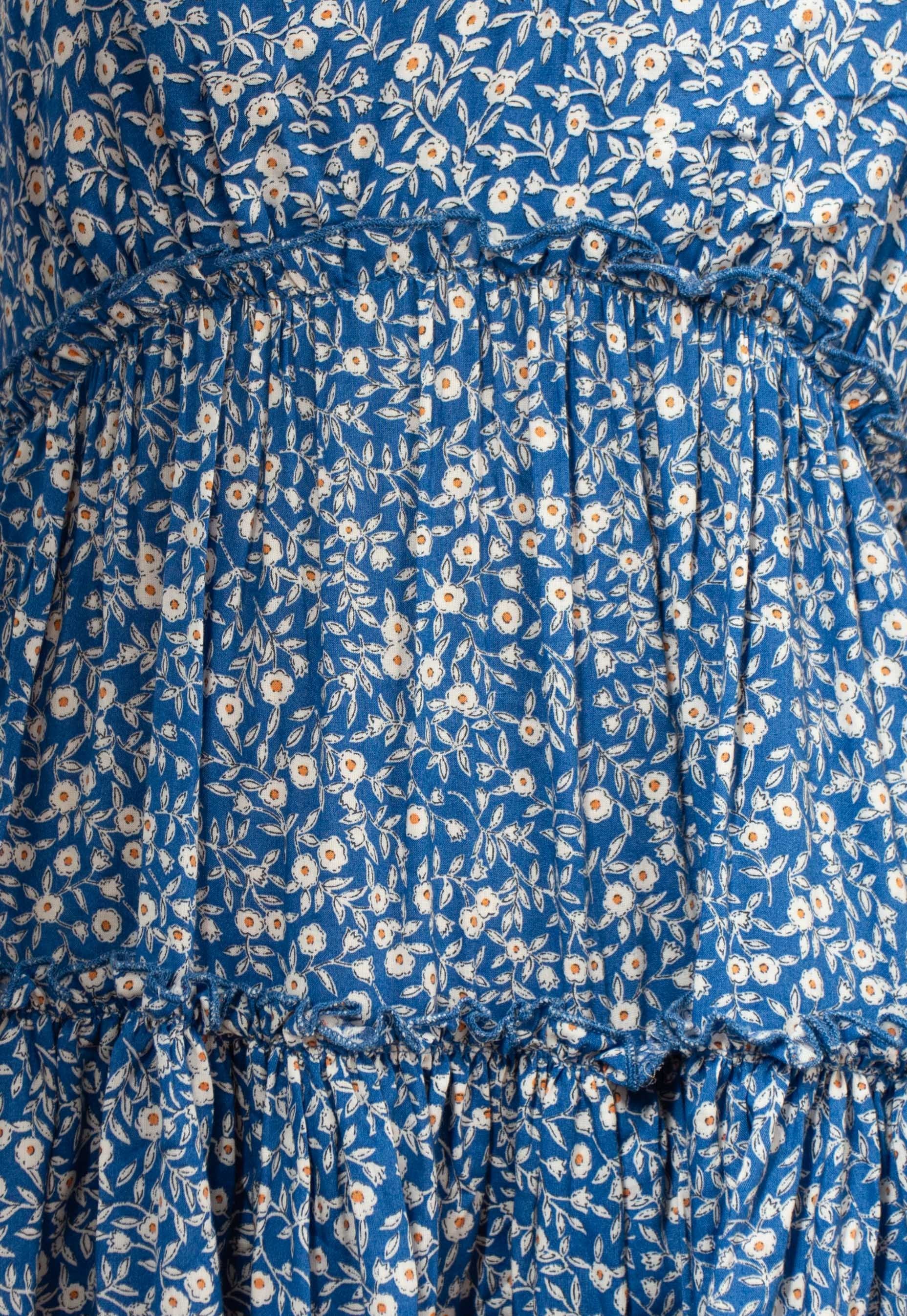Pippa Swing Dress - Blue Floral