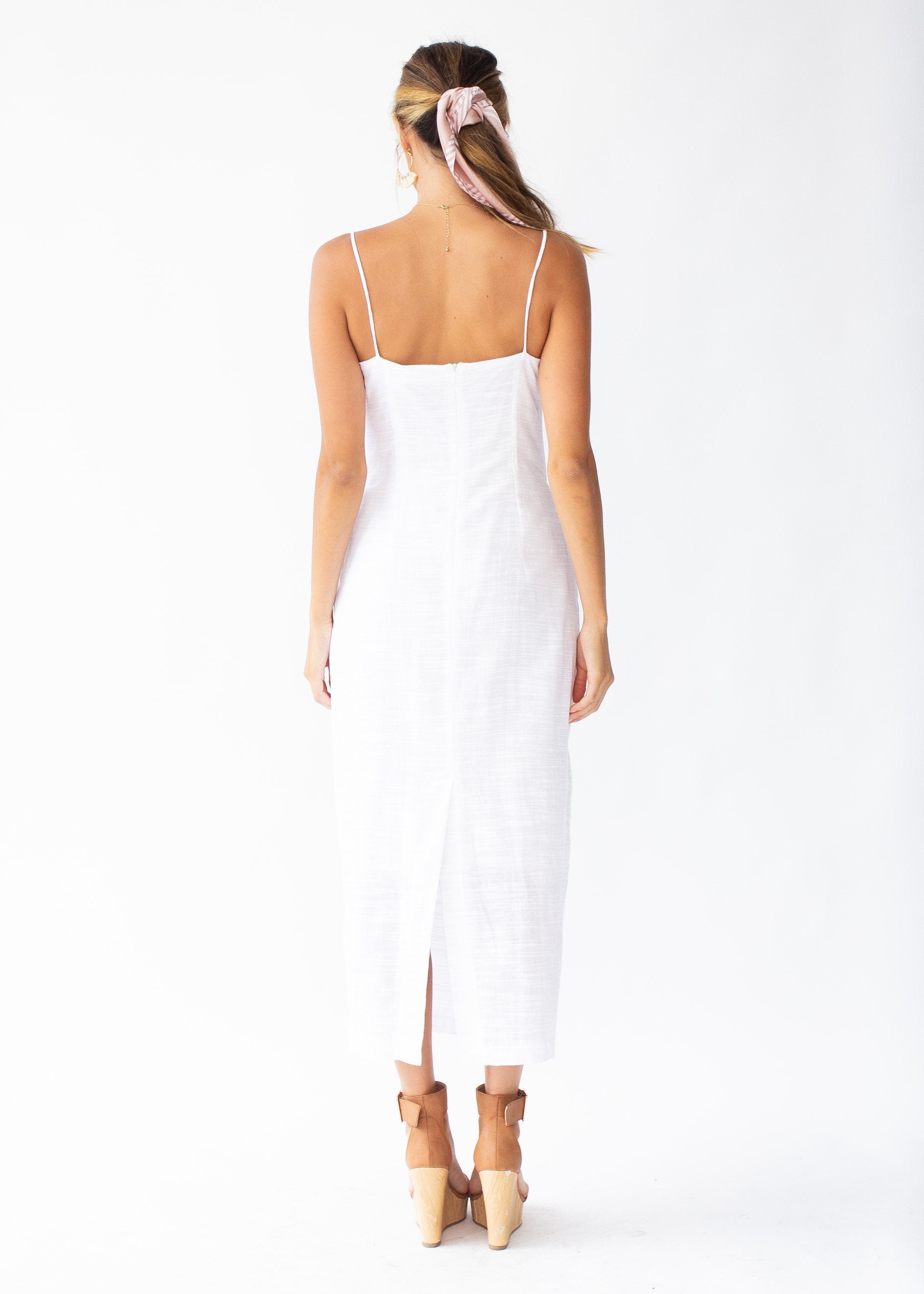 Bound To You Midi Dress - White