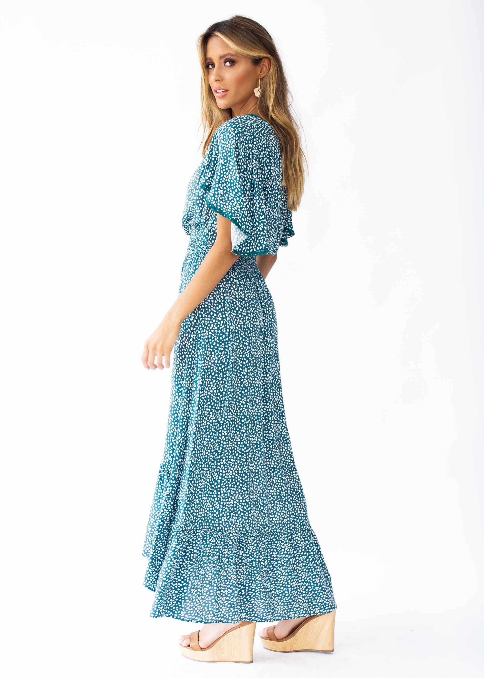 California Valley Midi Dress - Emerald