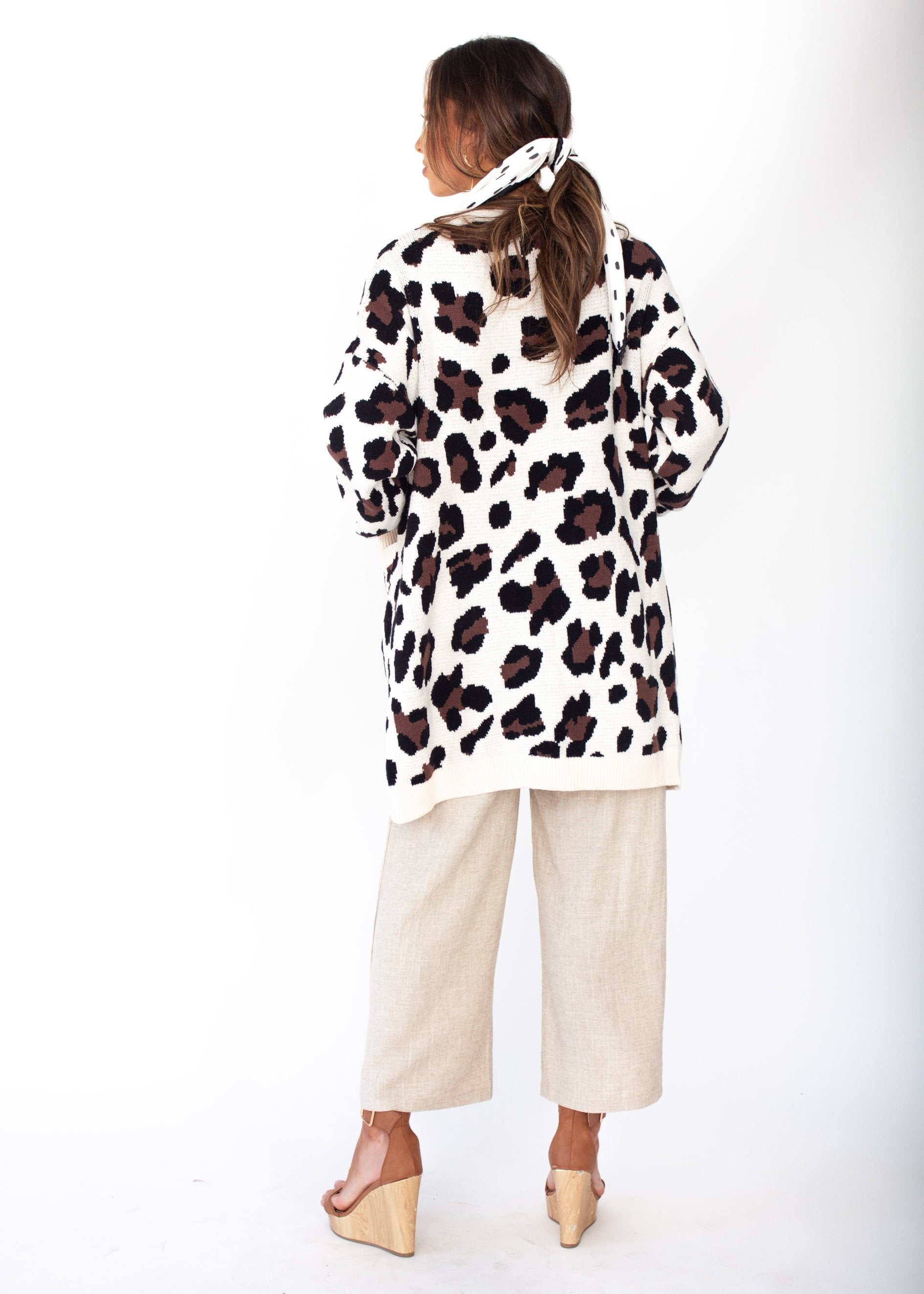 Better Than Ever Cardigan - Cream Leopard