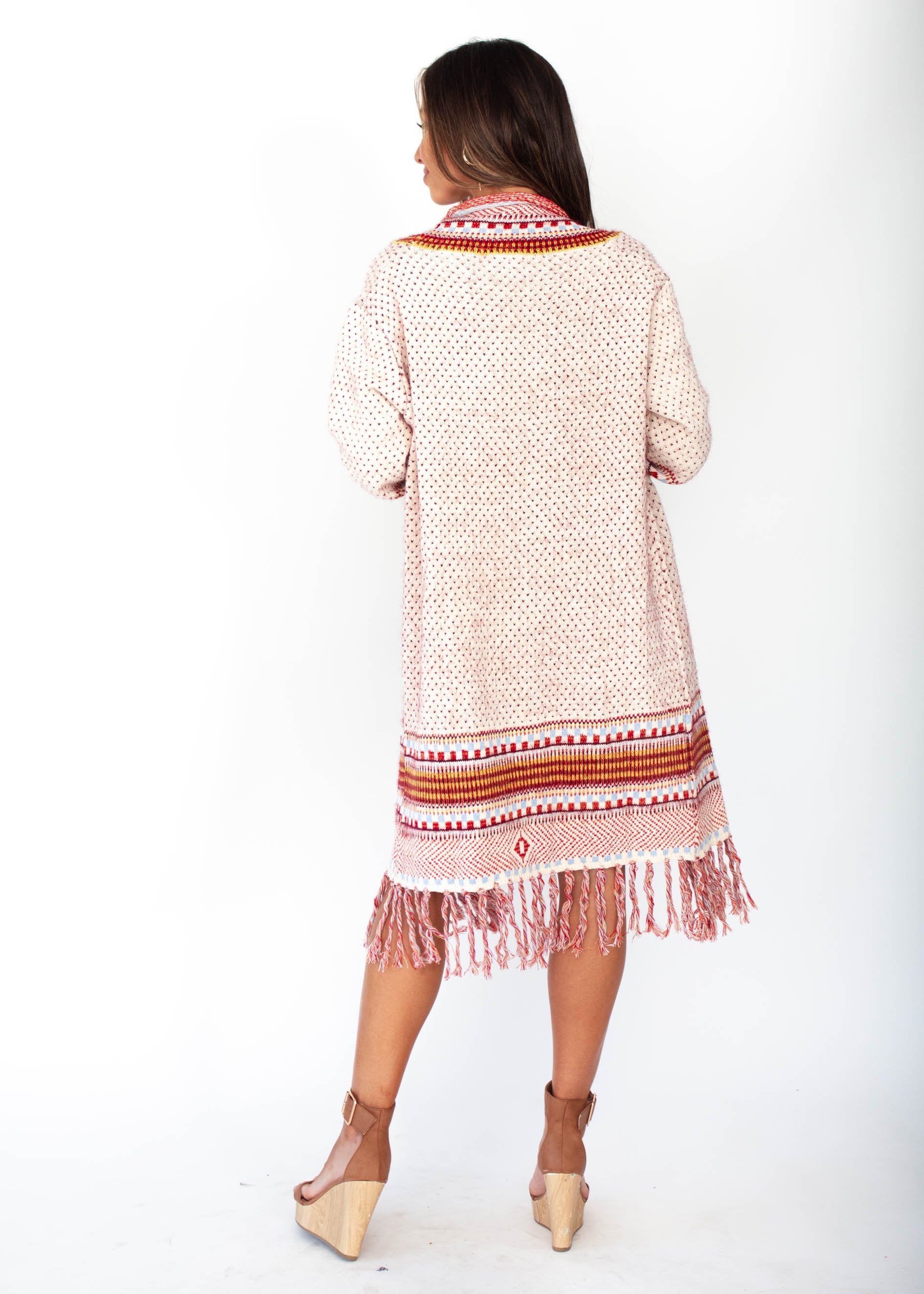 In The Air Aztec Cardigan - Cream