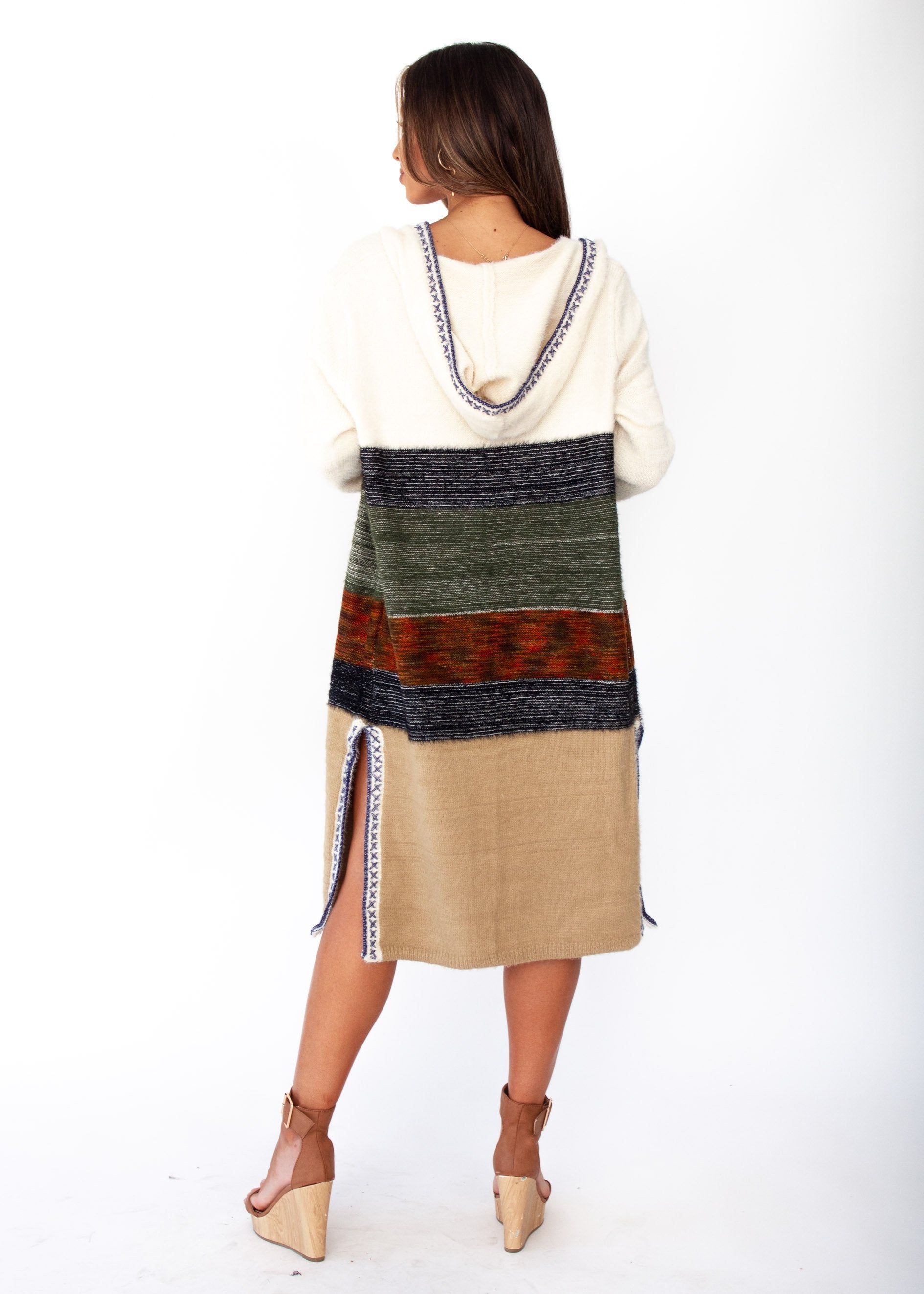 Yoli Hooded Cardigan - Cream