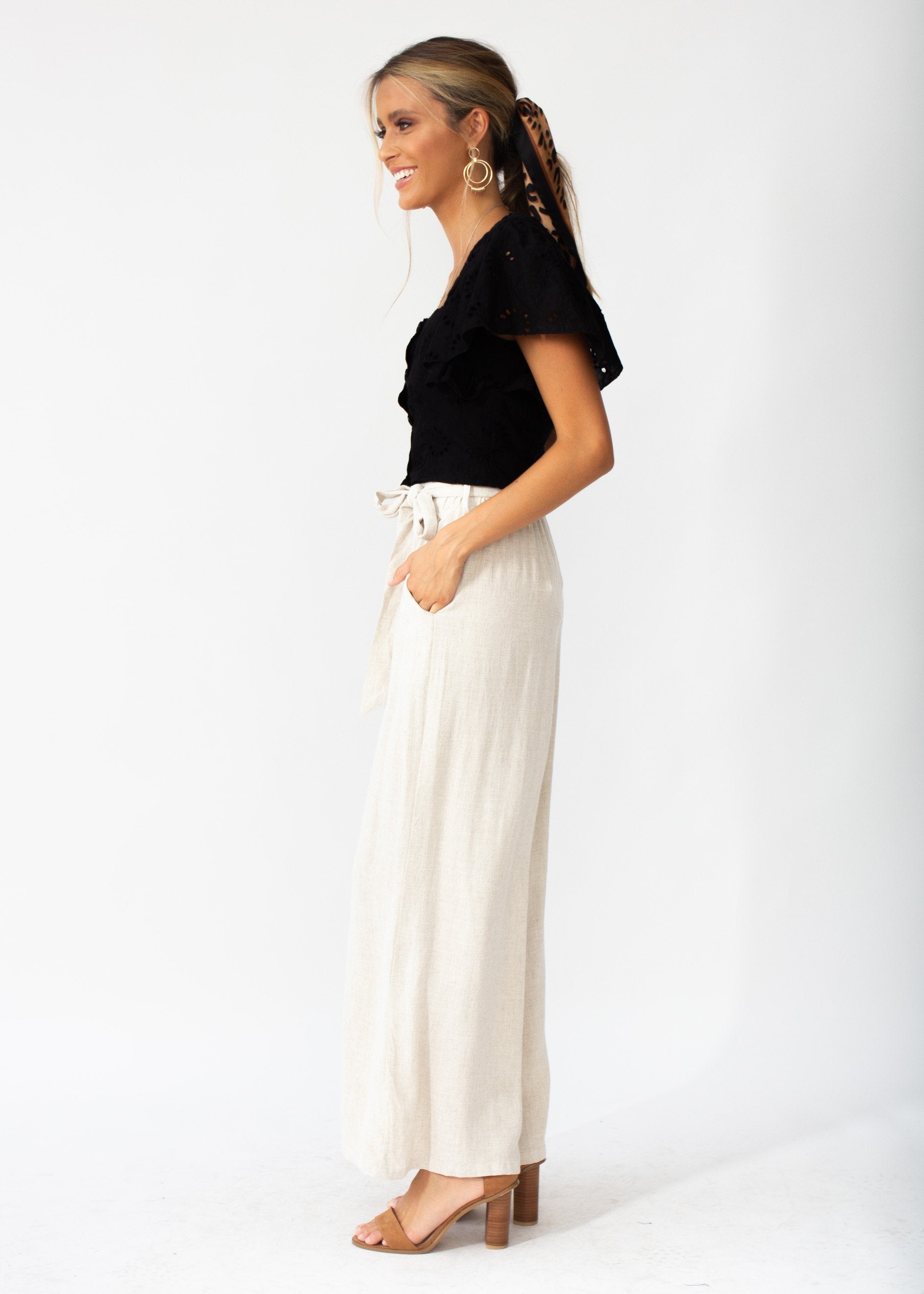 Open Road Linen Pants - Natural