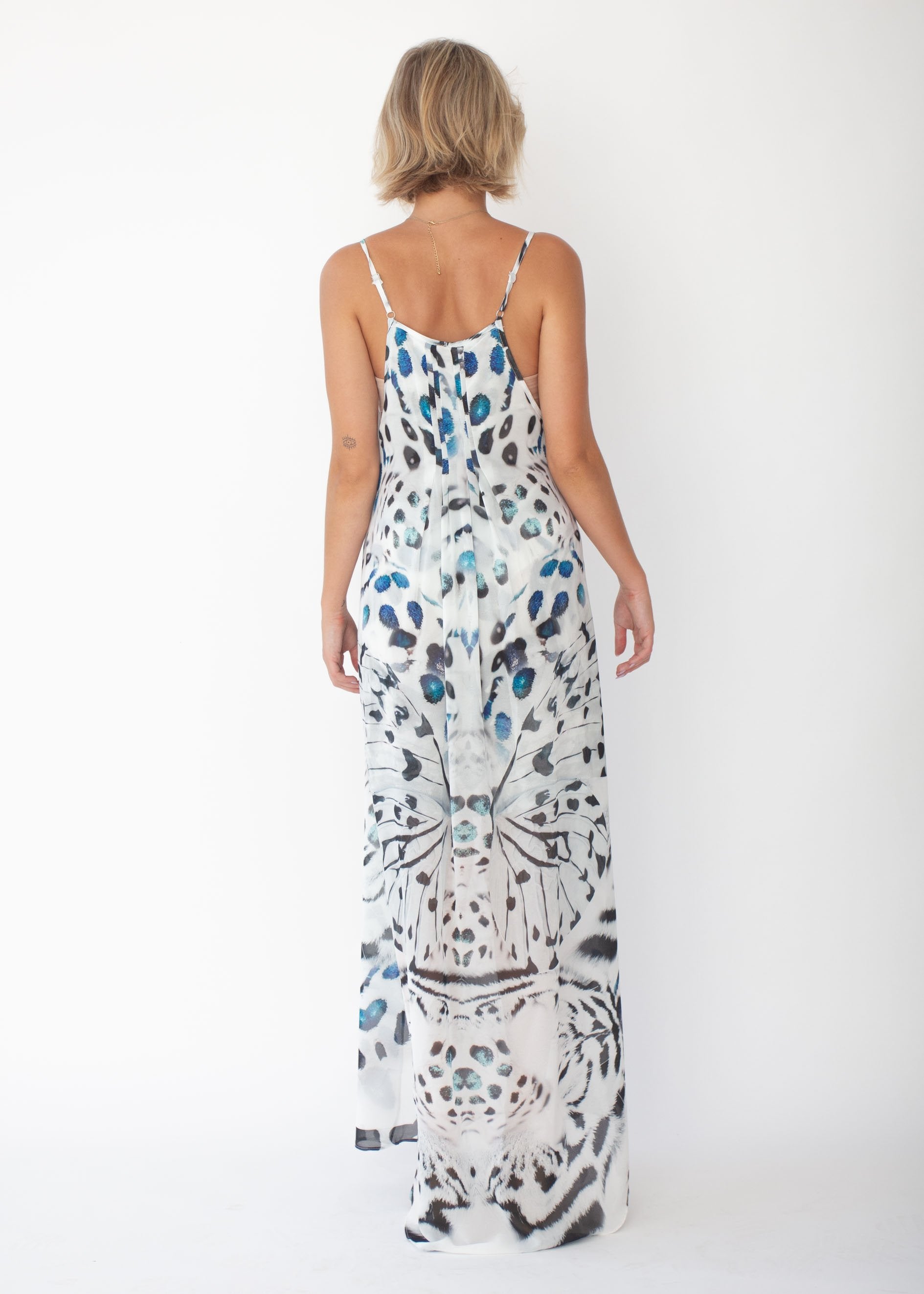 Lost Lotus Chiffon Maxi - Crystalize