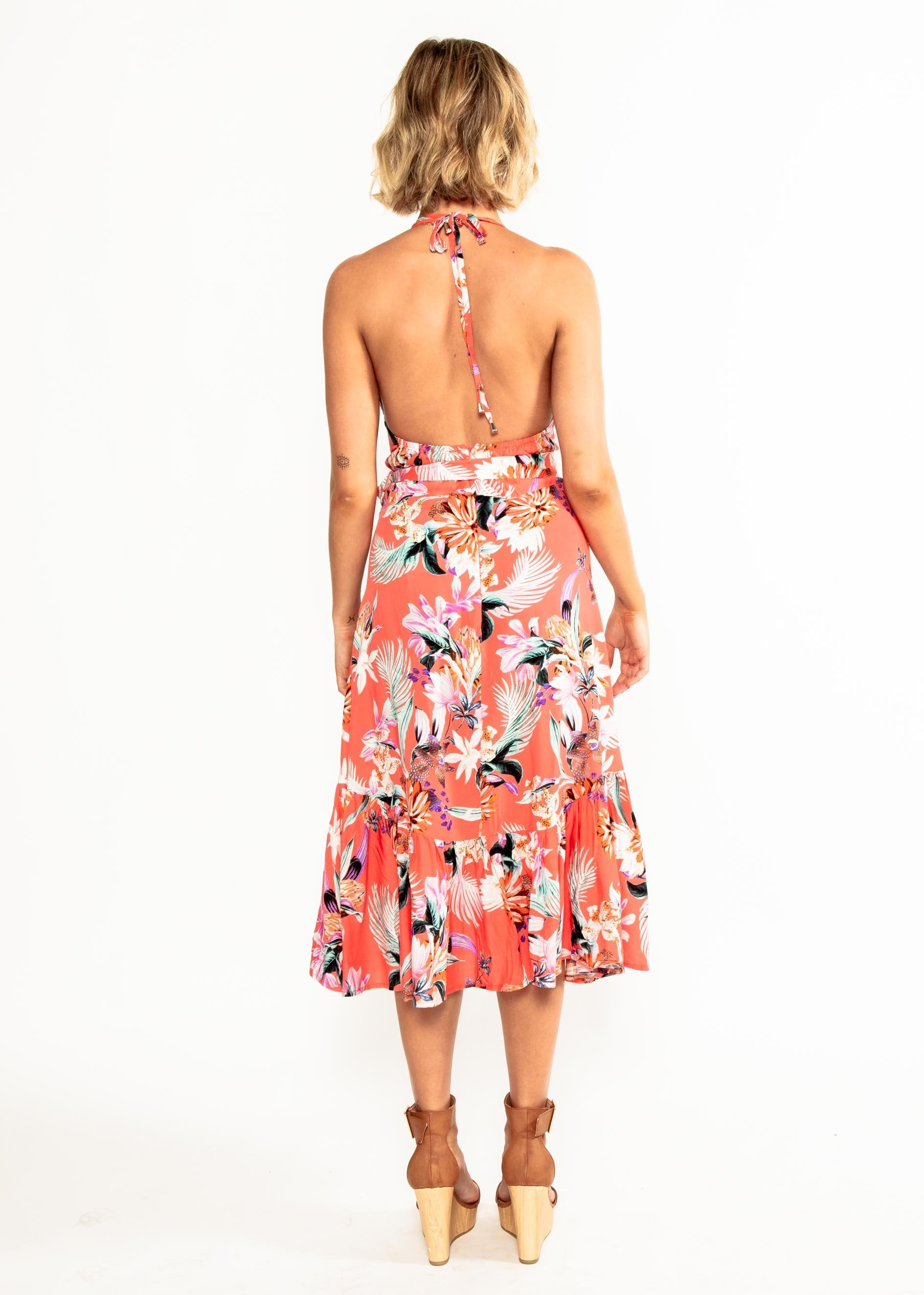 Elite Halter Midi Dress - Brixton