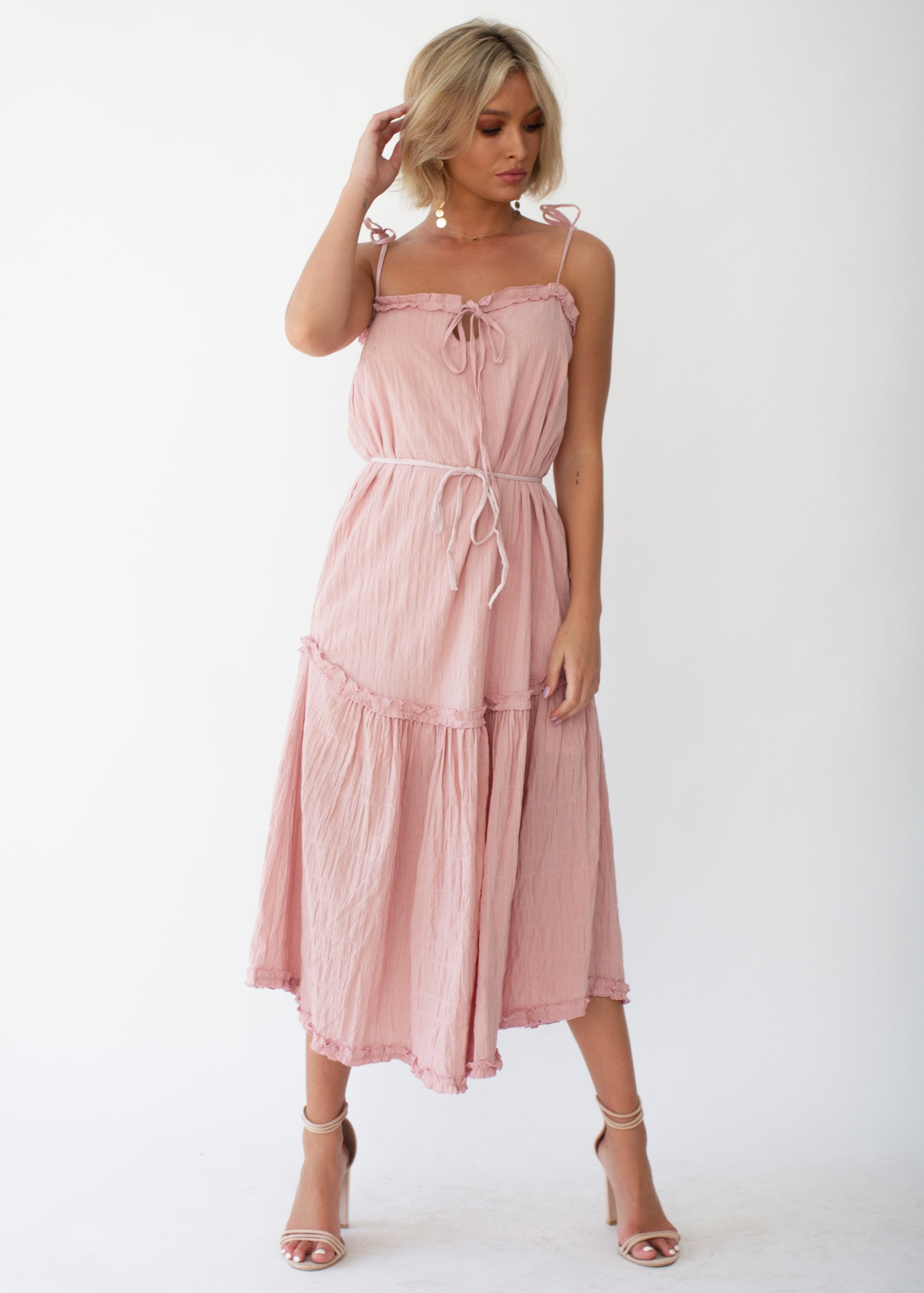 Mayfair Midi Dress - Blush