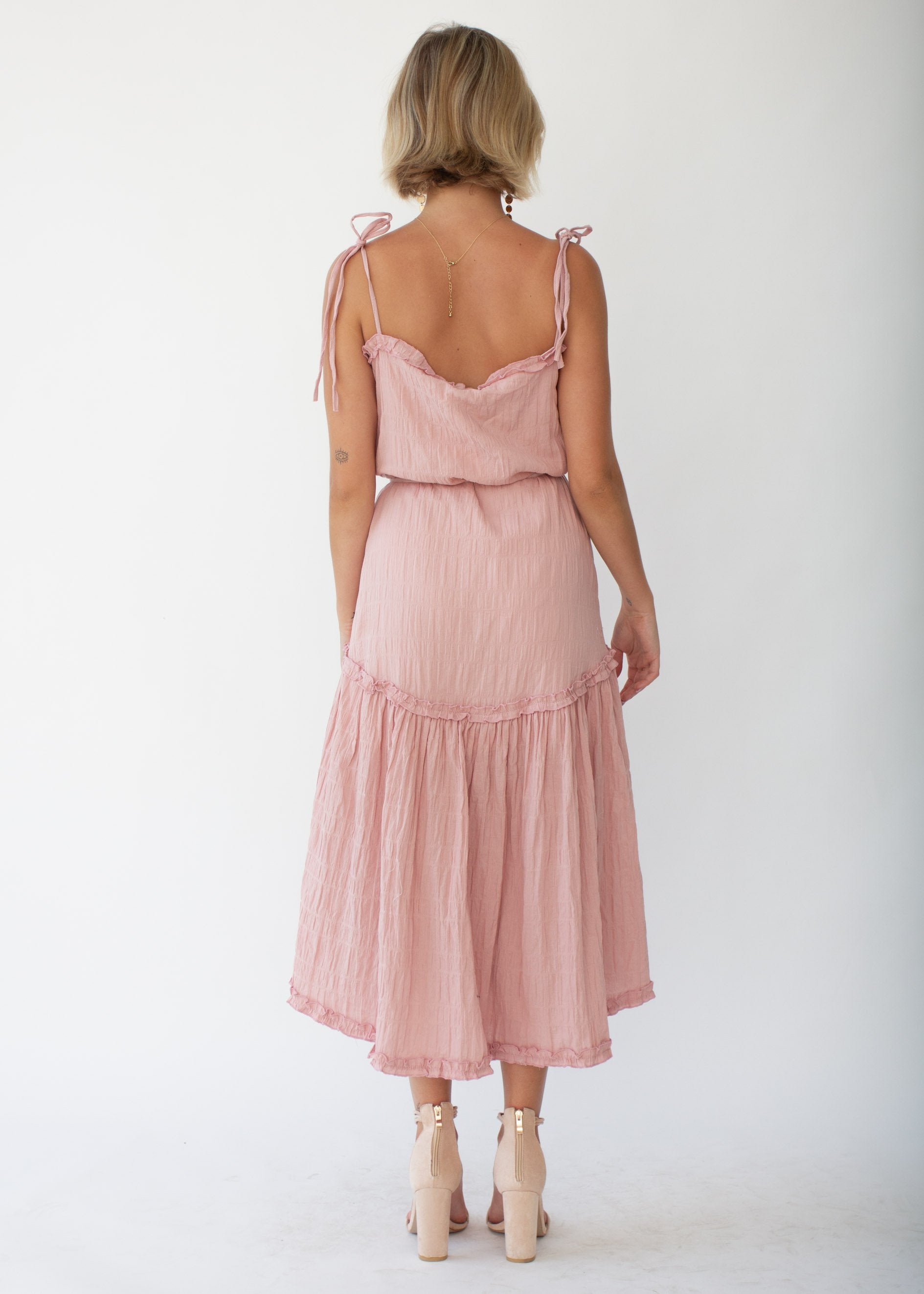 Mayfair Midi Dress - Blush