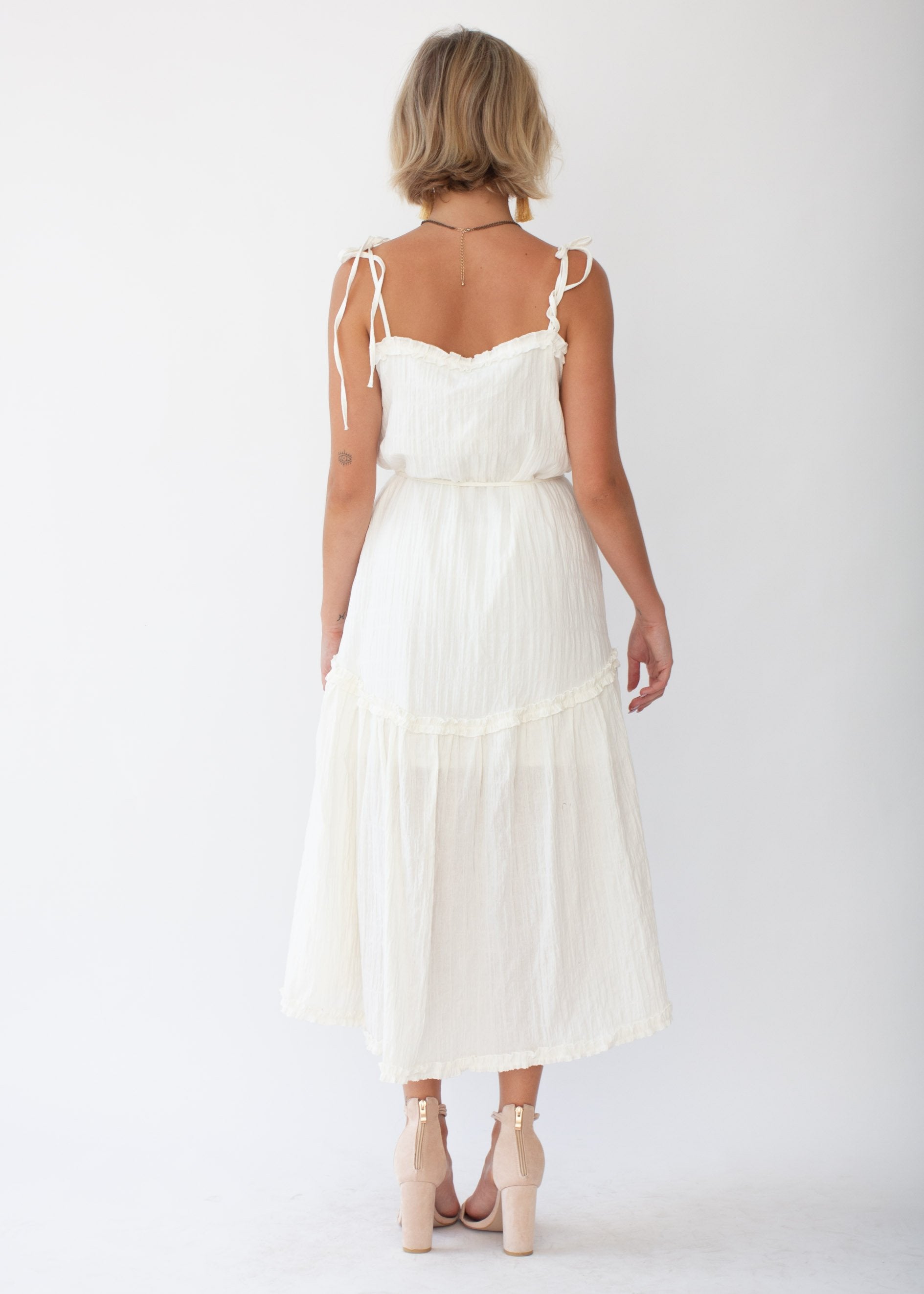 Mayfair Midi Dress - White
