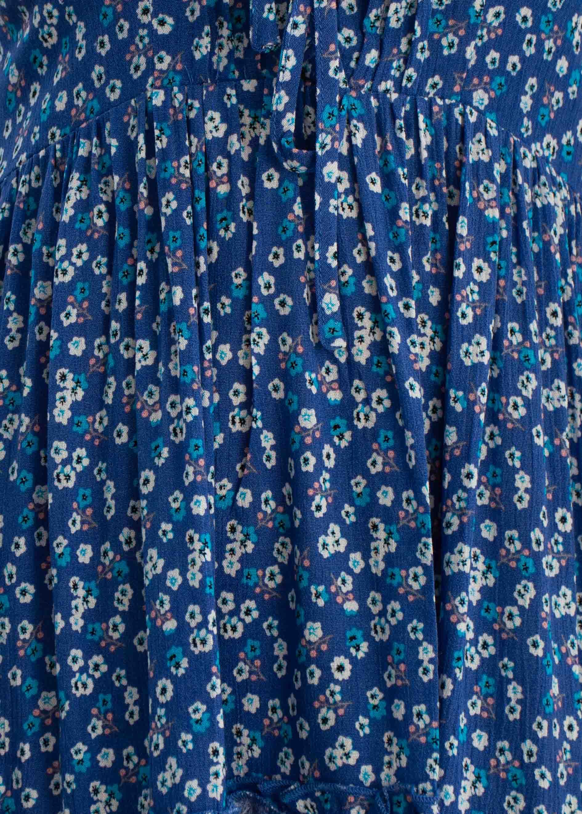 Beatrice Swing Dress - Blue Floral