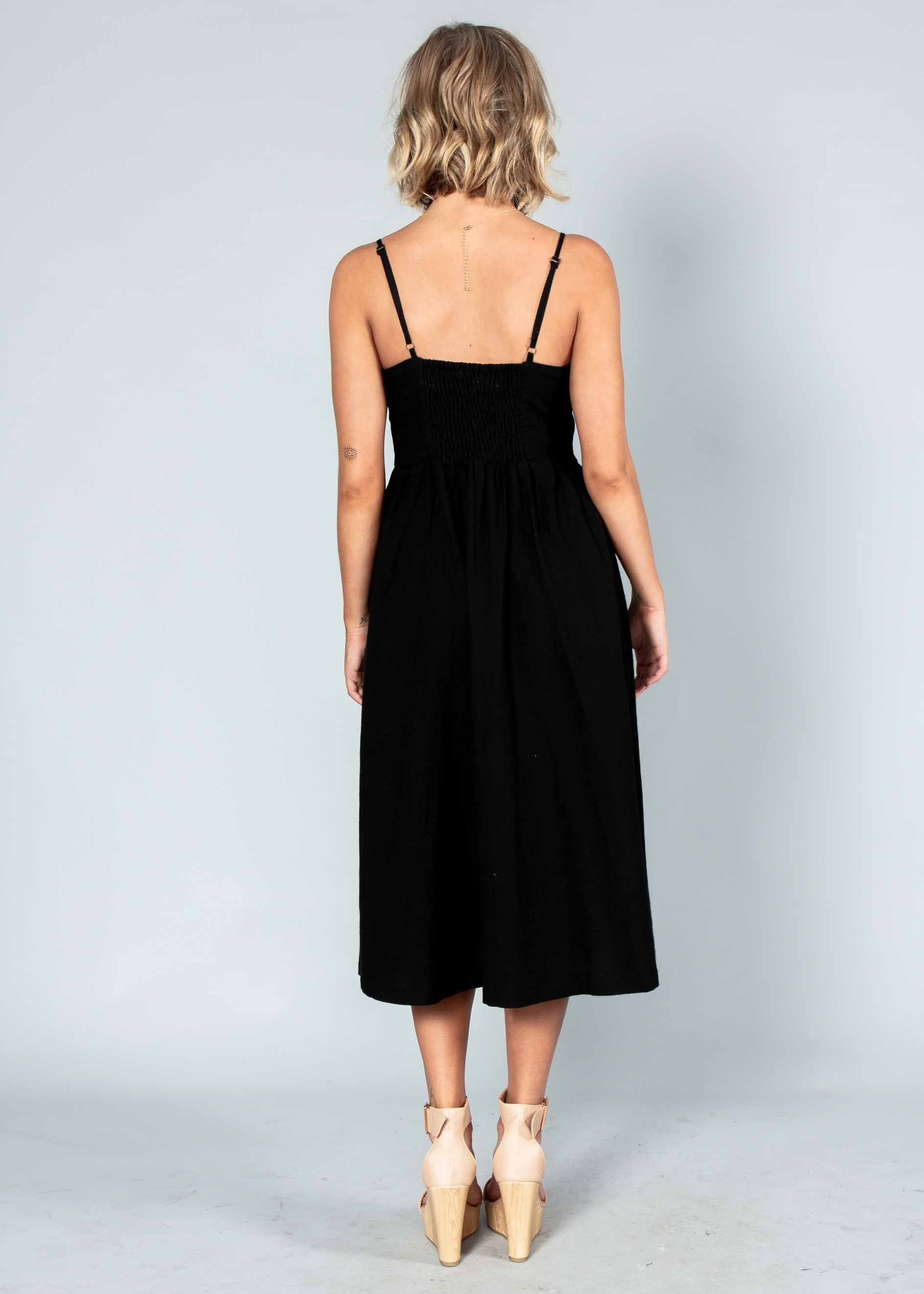 Darling Dream Midi Dress - Black