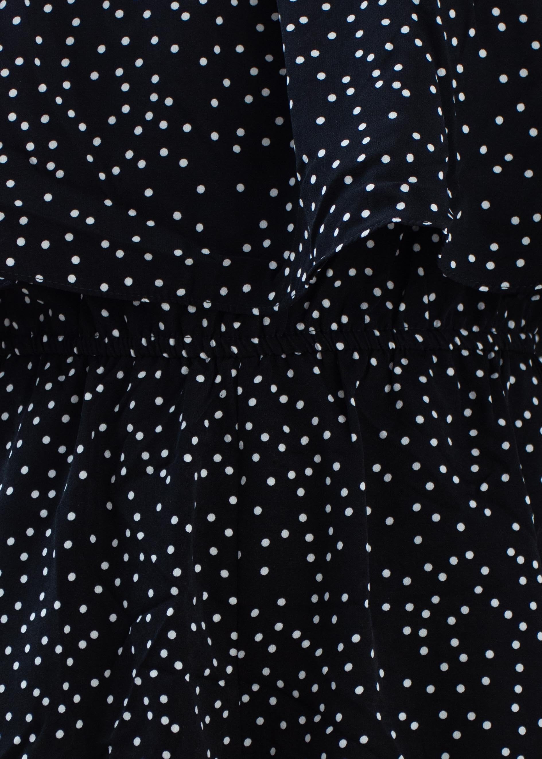 Chantilly Strapless Playsuit - Black Spot