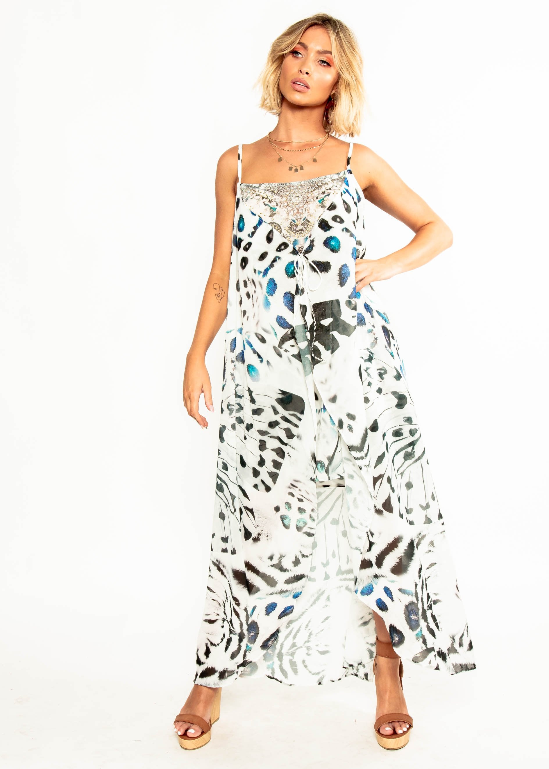 St. Valentine Chiffon Dress - Crystalize