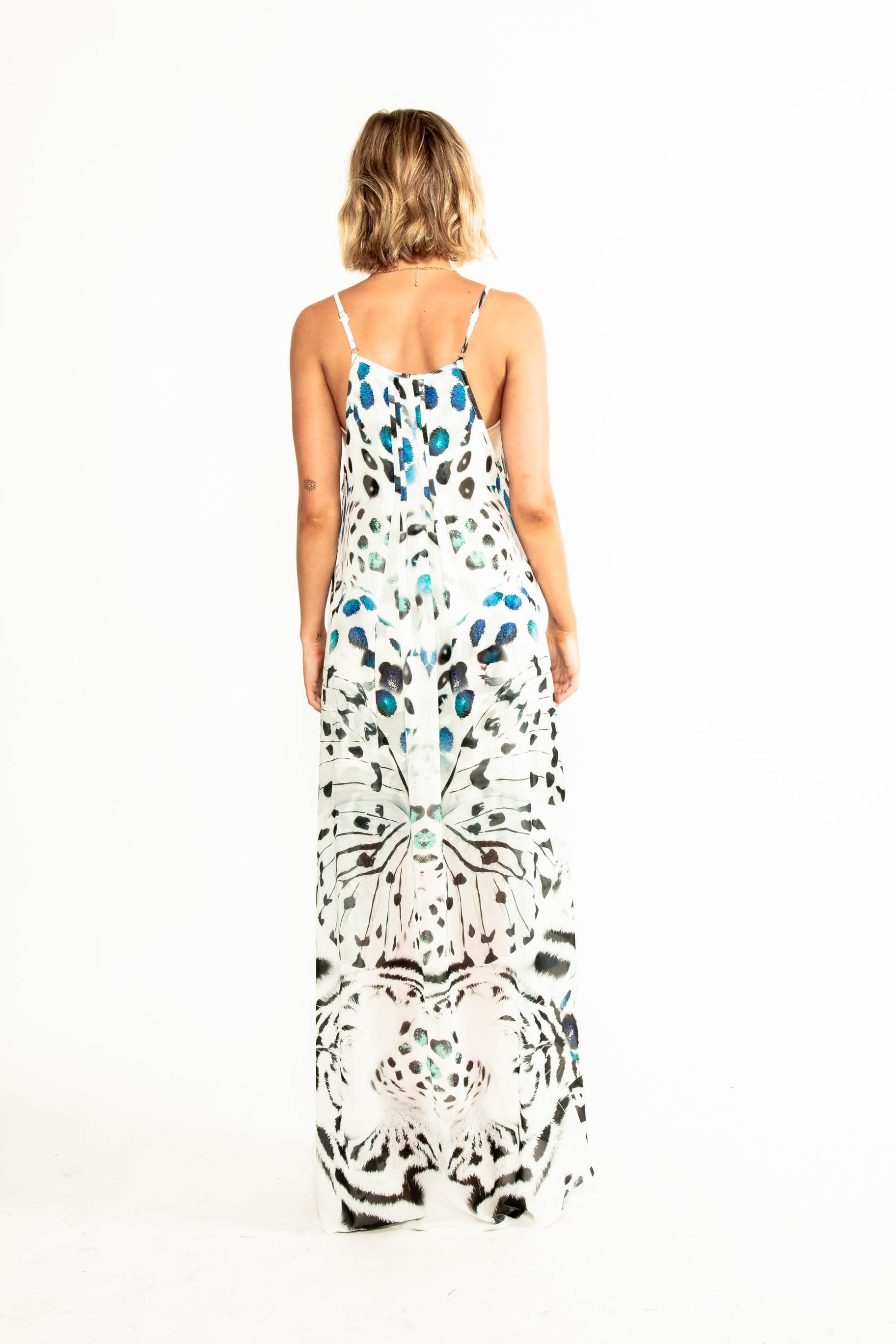 Lost Lotus Chiffon Maxi - Crystalize