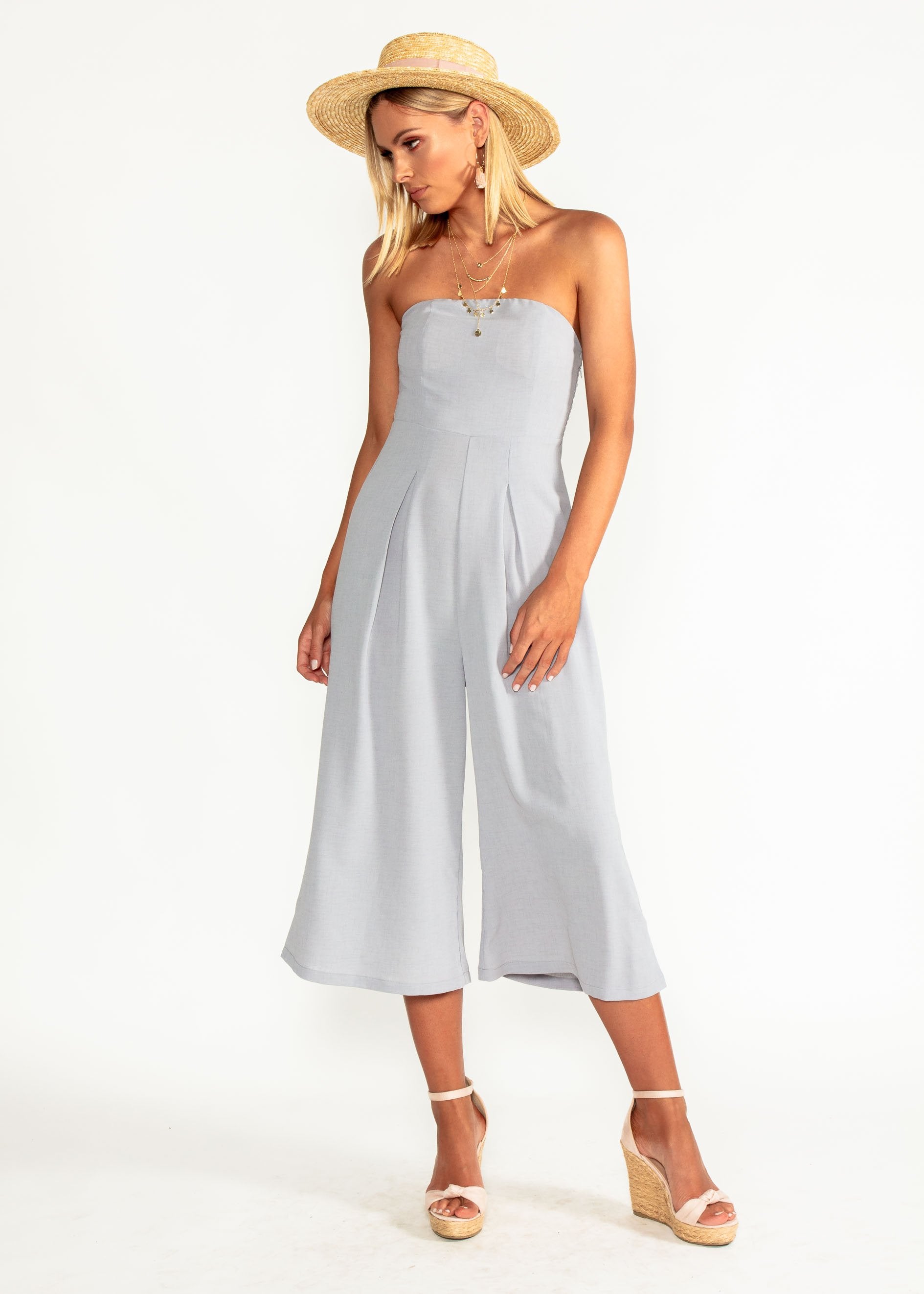 Santa Maria Pantsuit - Silver Haze