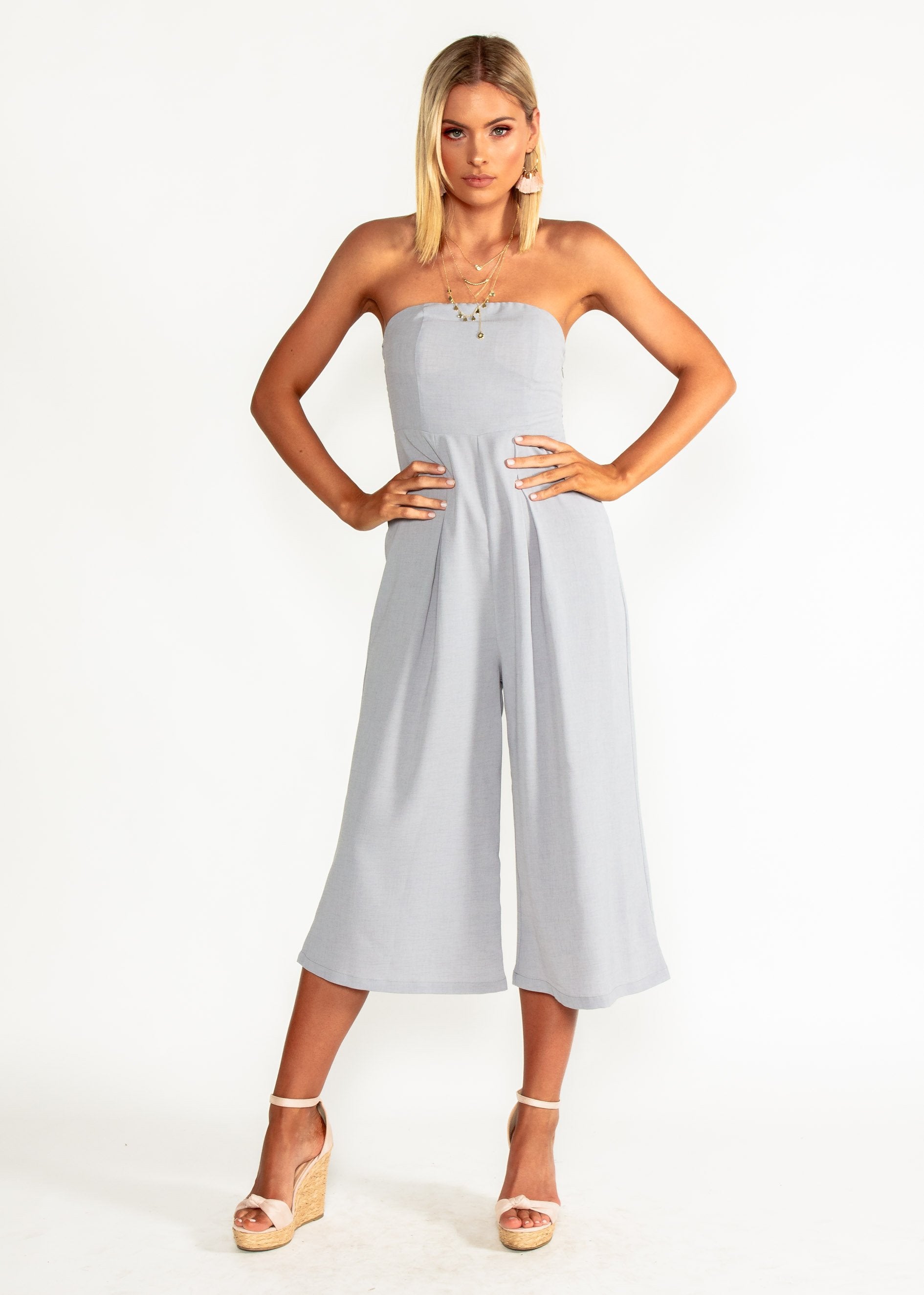 Santa Maria Pantsuit - Silver Haze