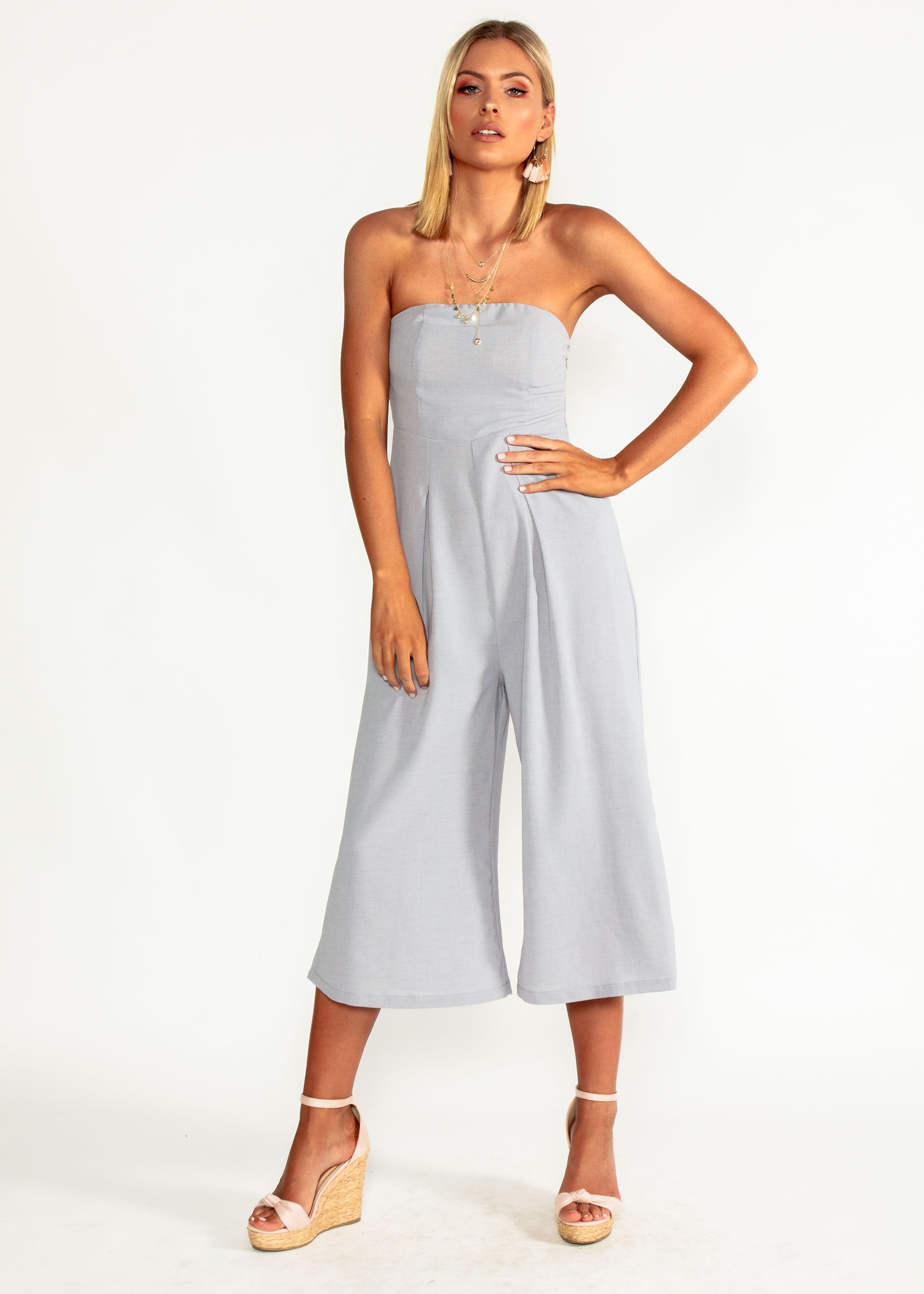 Santa Maria Pantsuit - Silver Haze