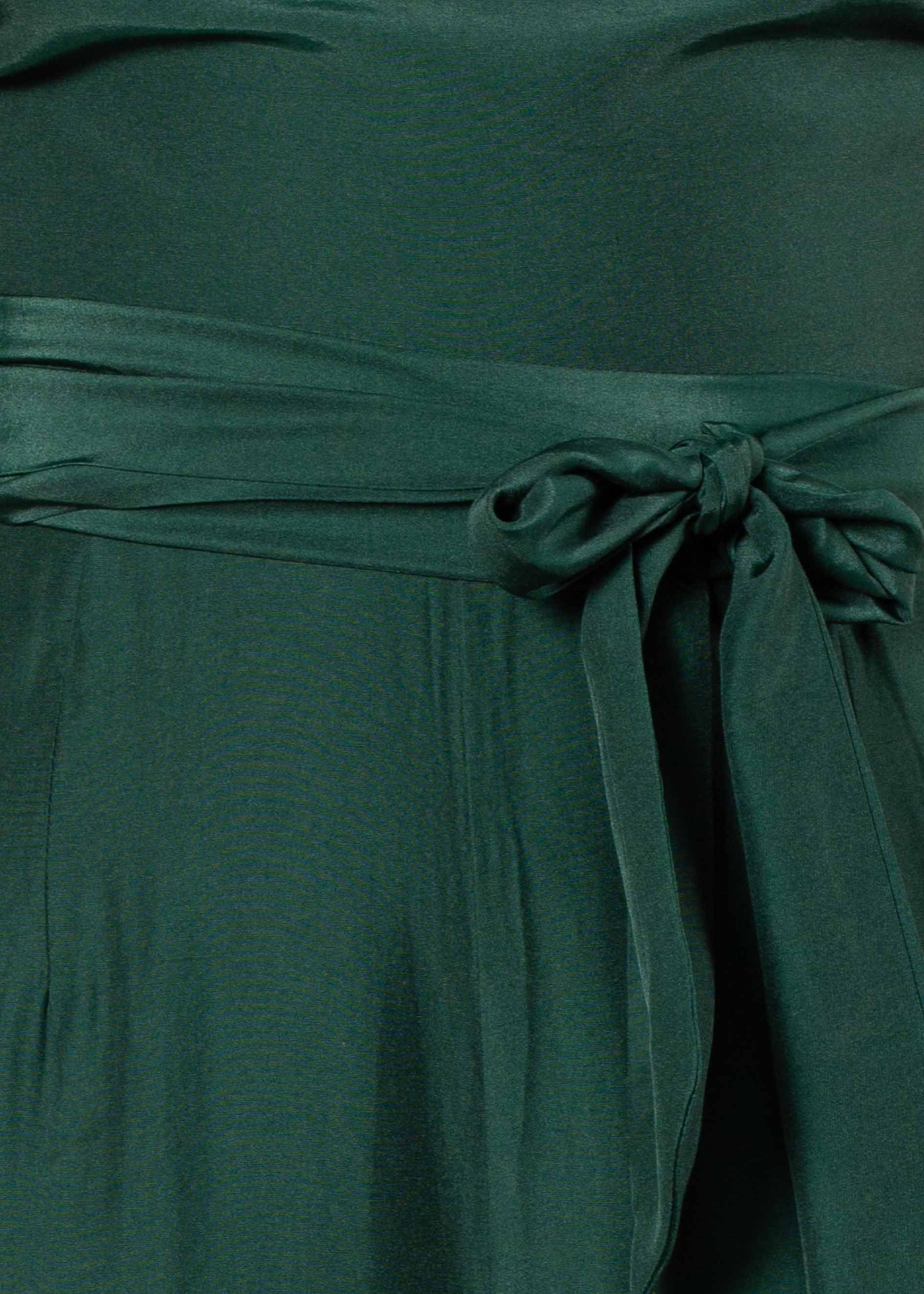 Lexa Pantsuit w/ Tie - Emerald