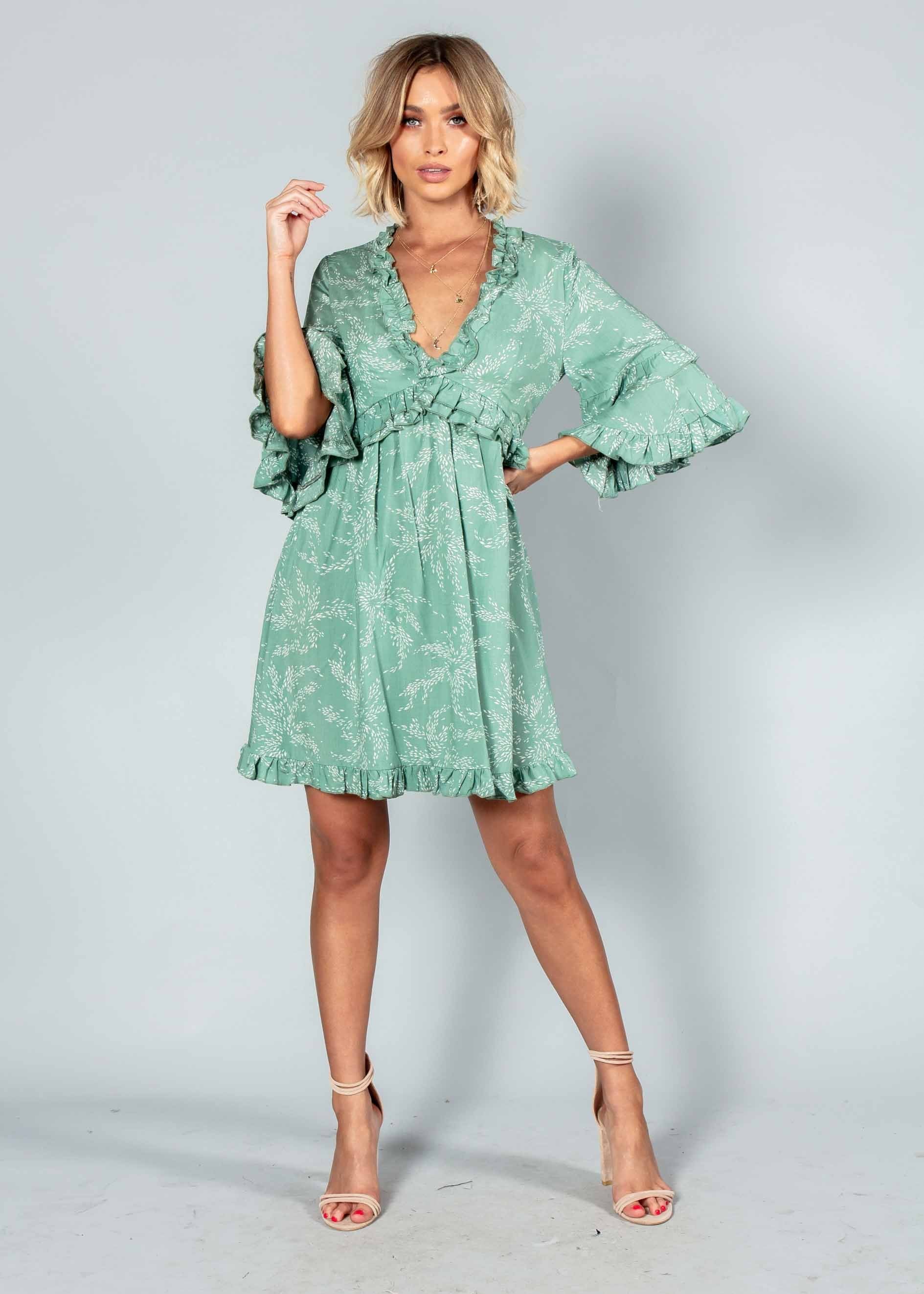 Carry On Swing Dress - Sage