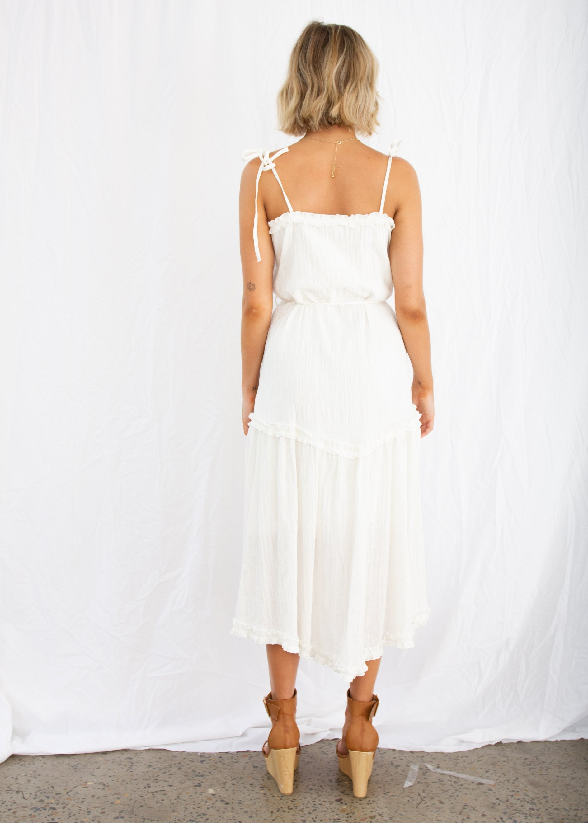 Mayfair Midi Dress - White