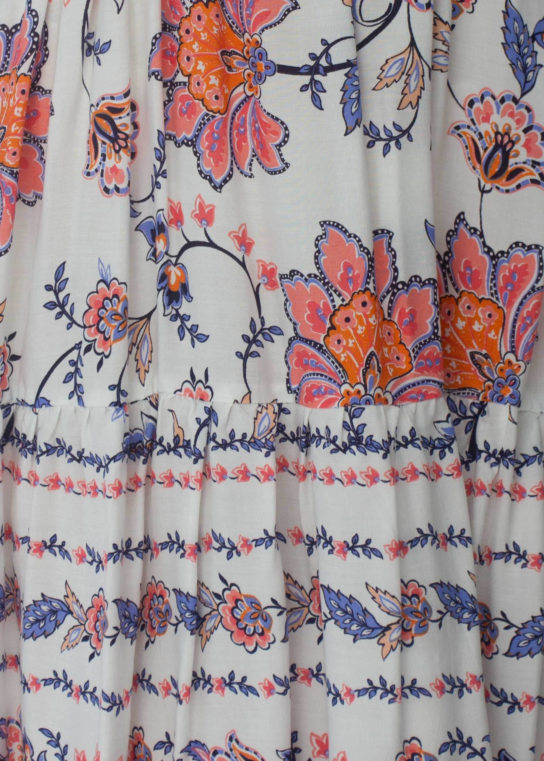 Florence Swing Dress - White Floral