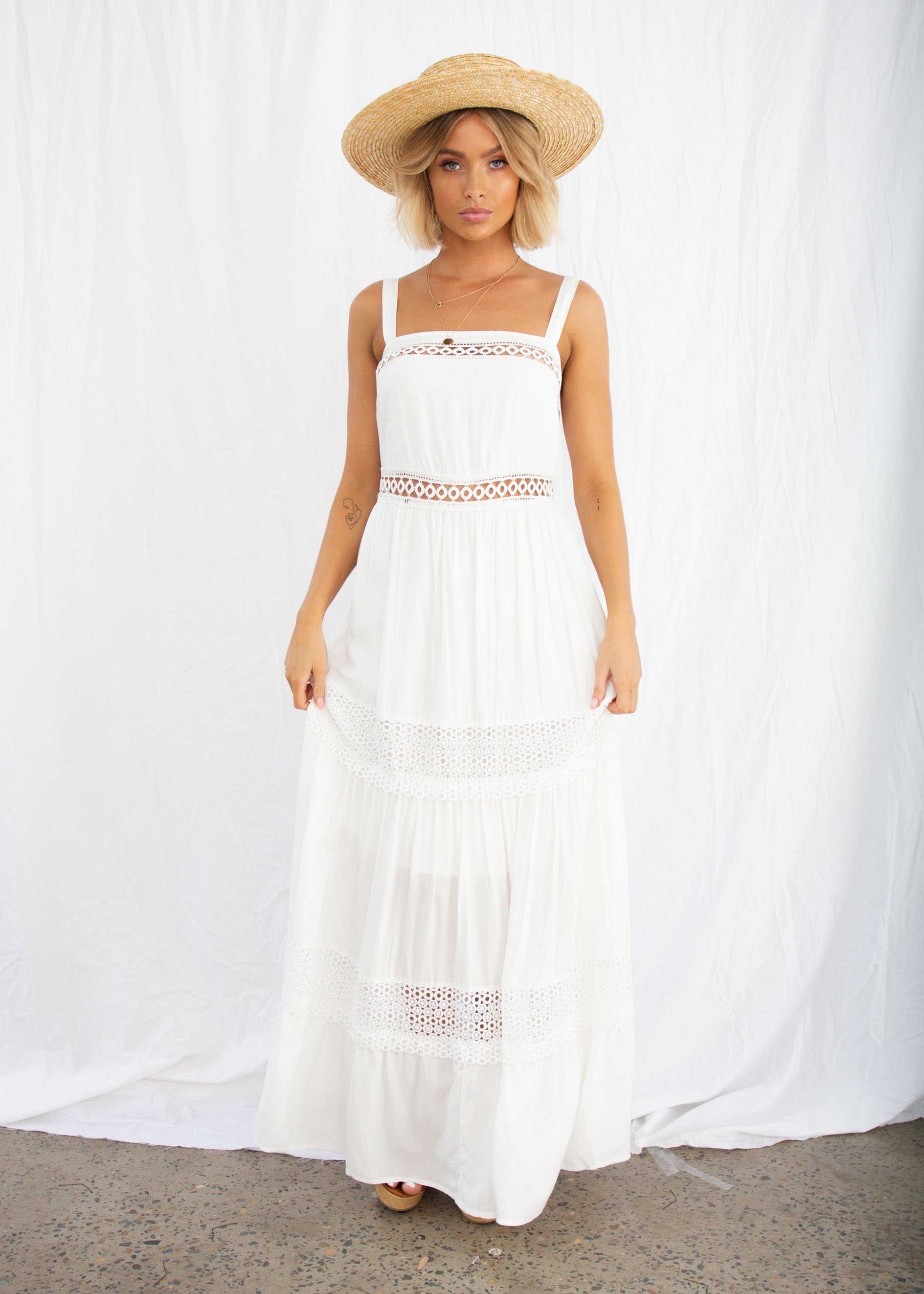 Versailles Maxi Dress - White