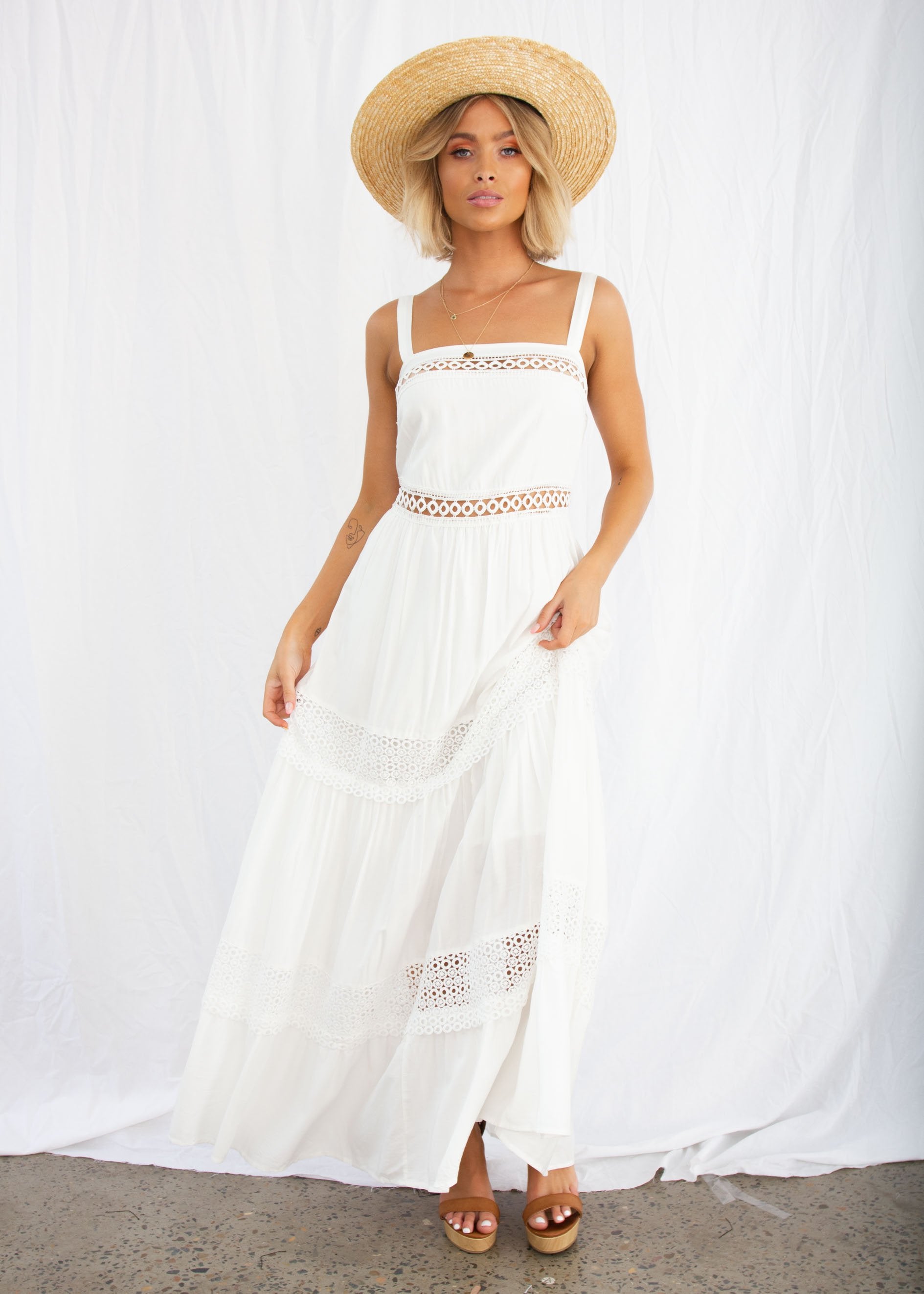 Versailles Maxi Dress - White