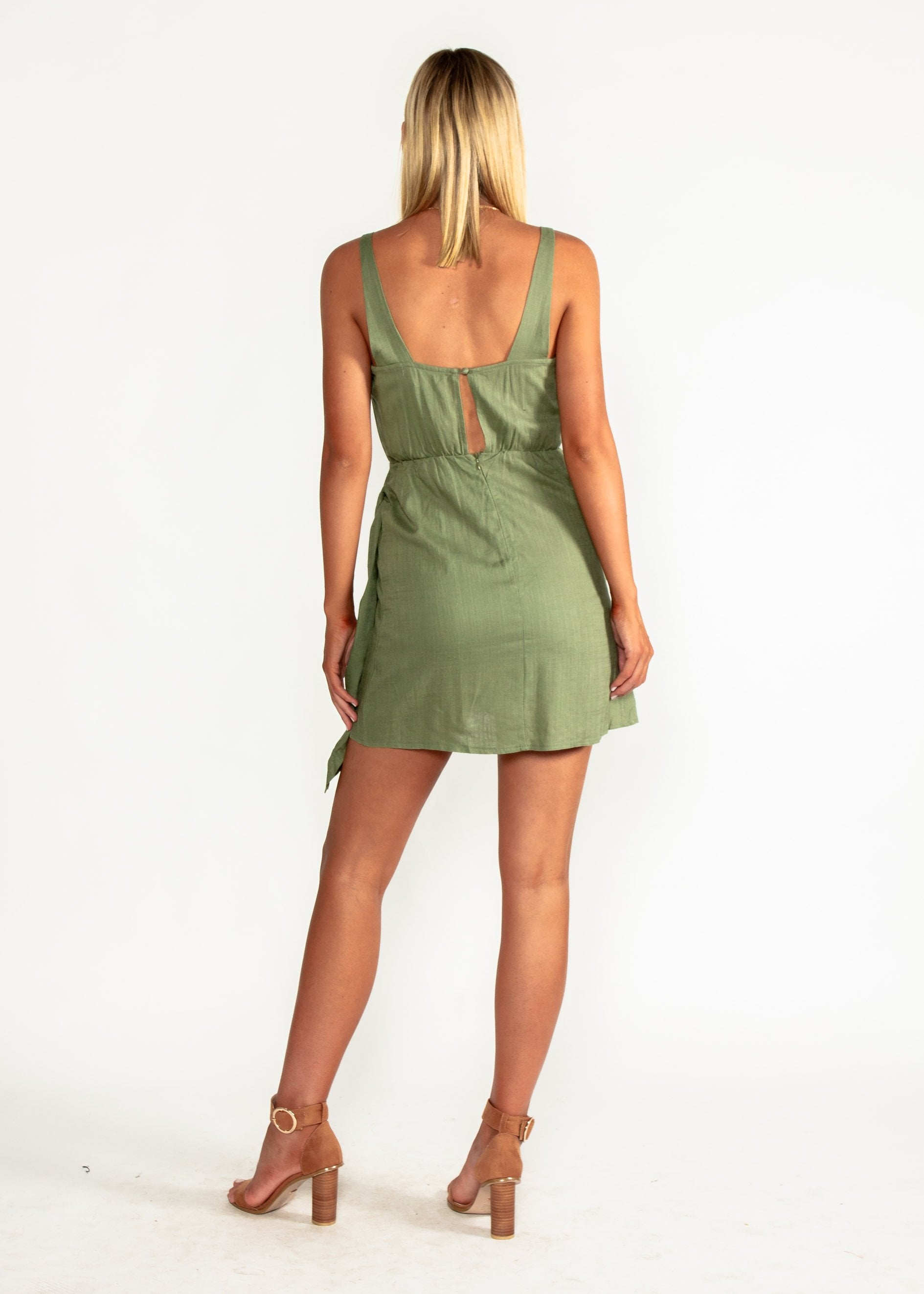 Without Your Love Dress - Khaki