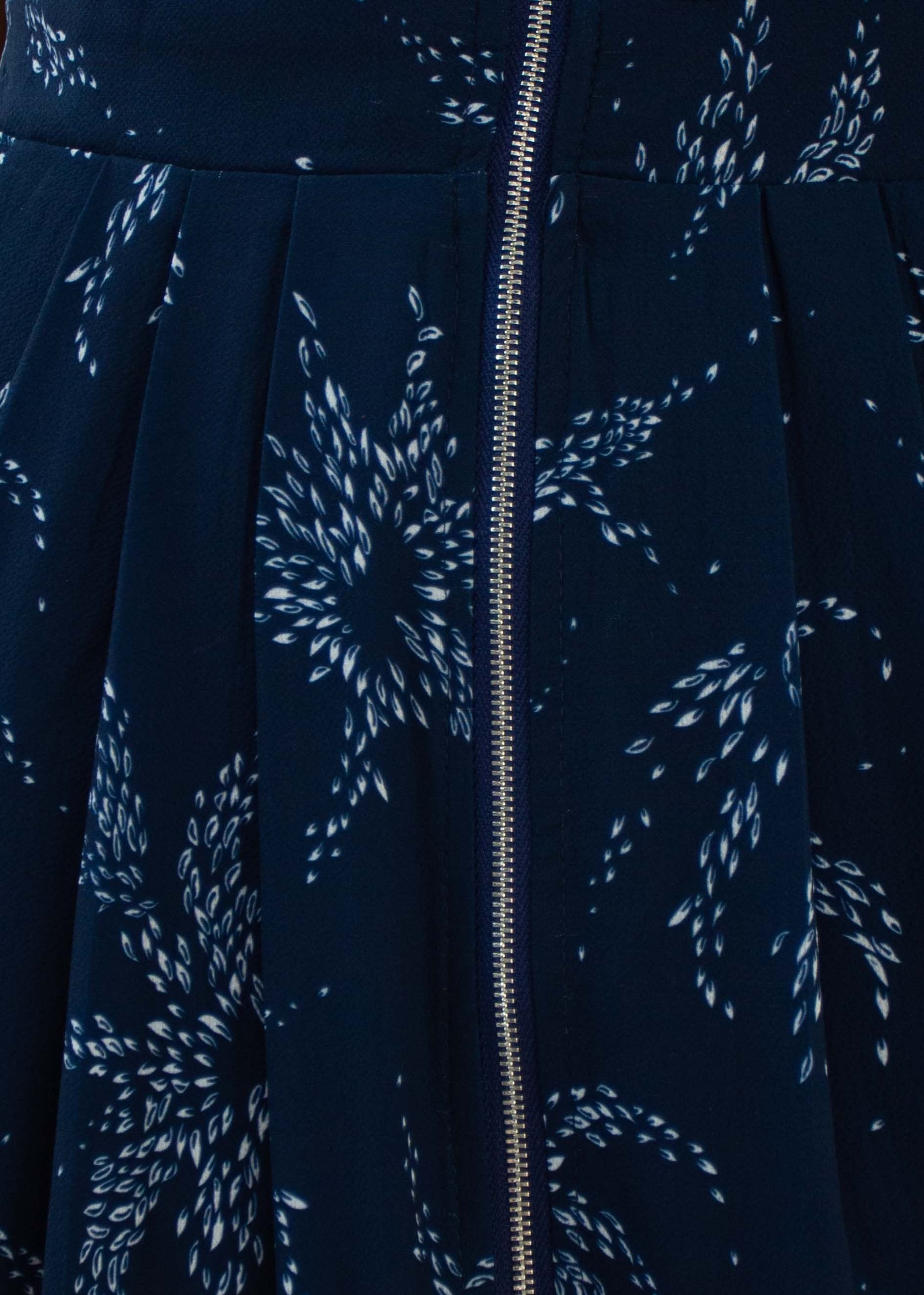 Catalina Zip Maxi Dress - Starry Night