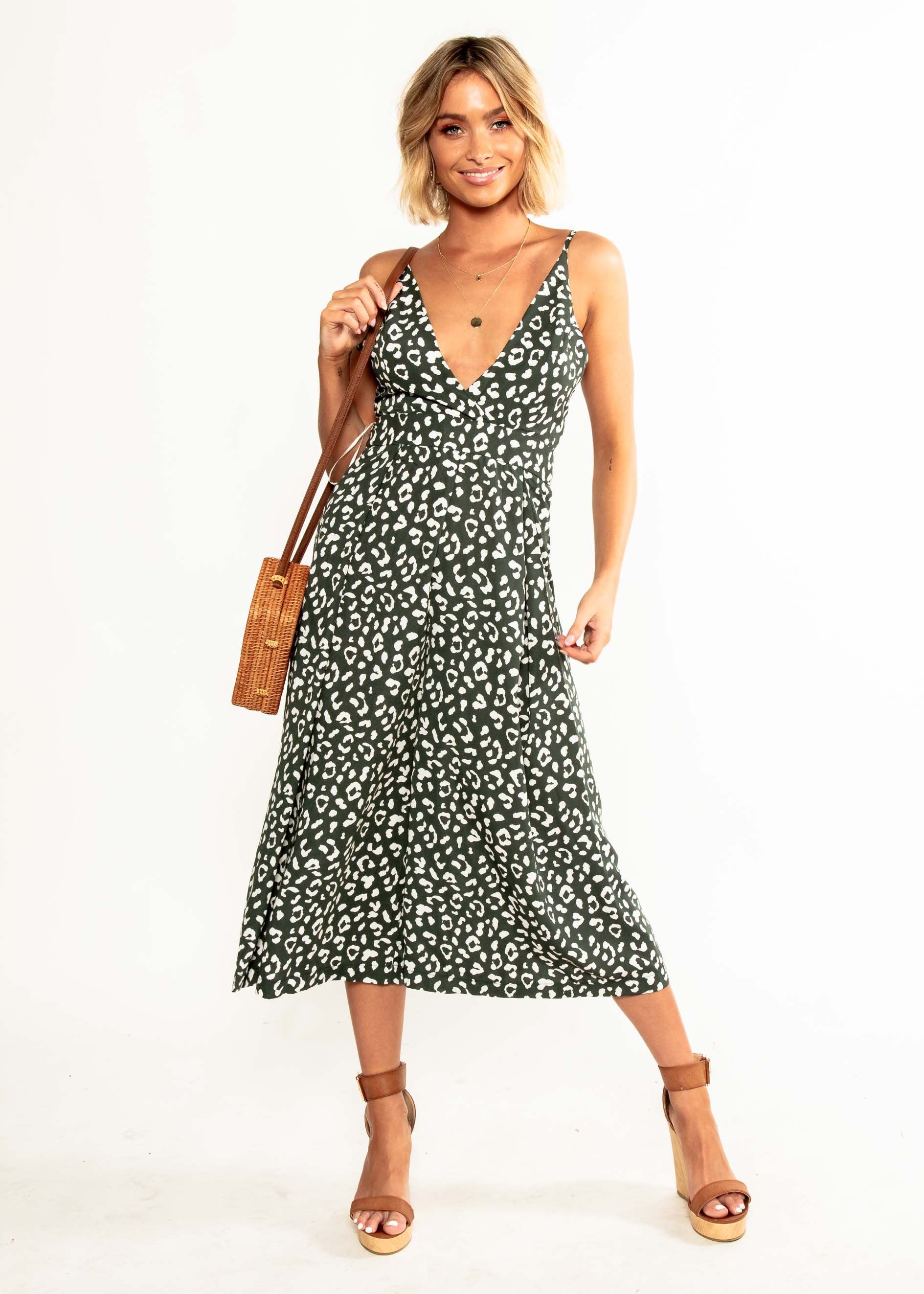Your Muse Pantsuit - Emerald Leopard