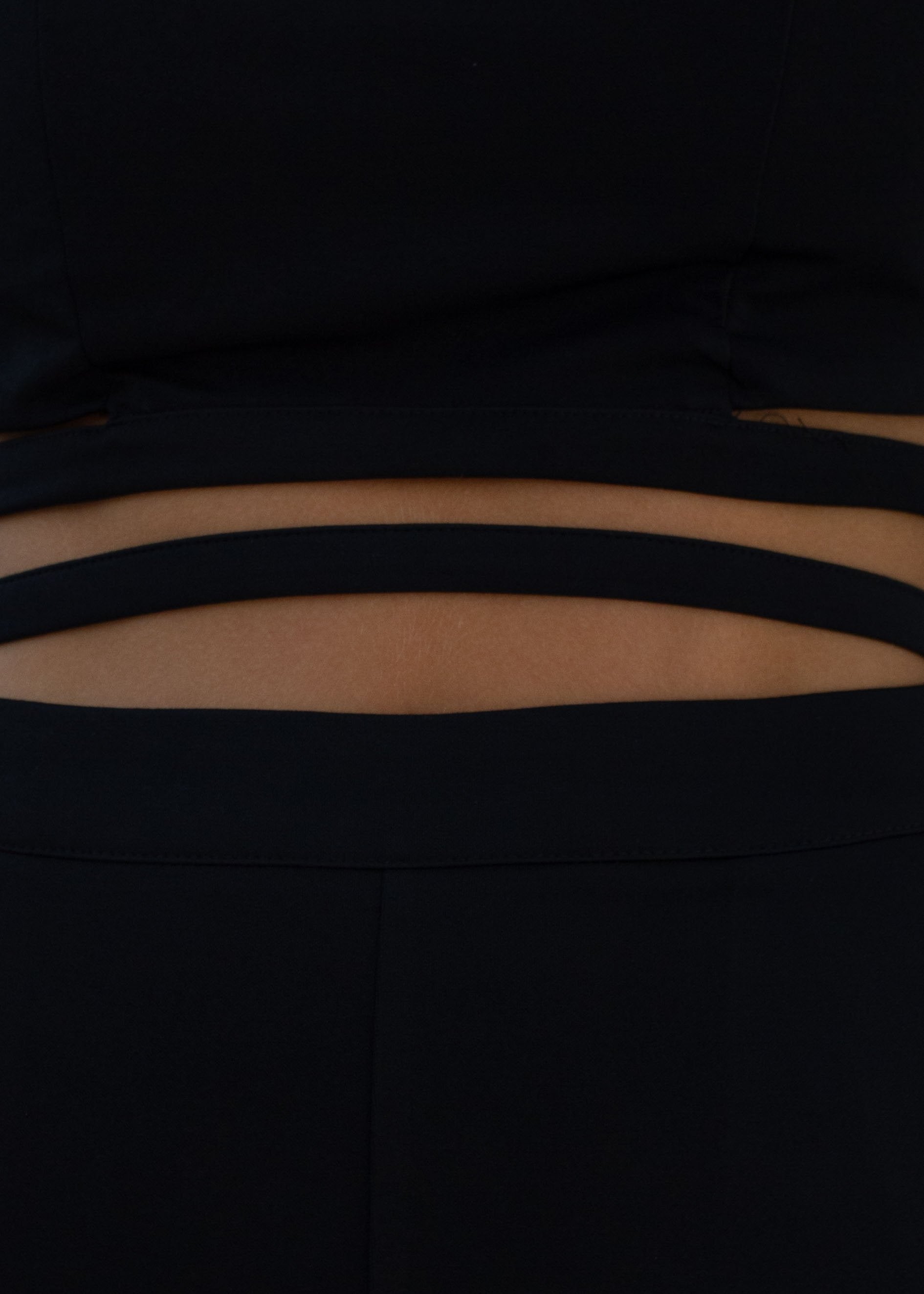 Gisele Strapless Pantsuit - Black