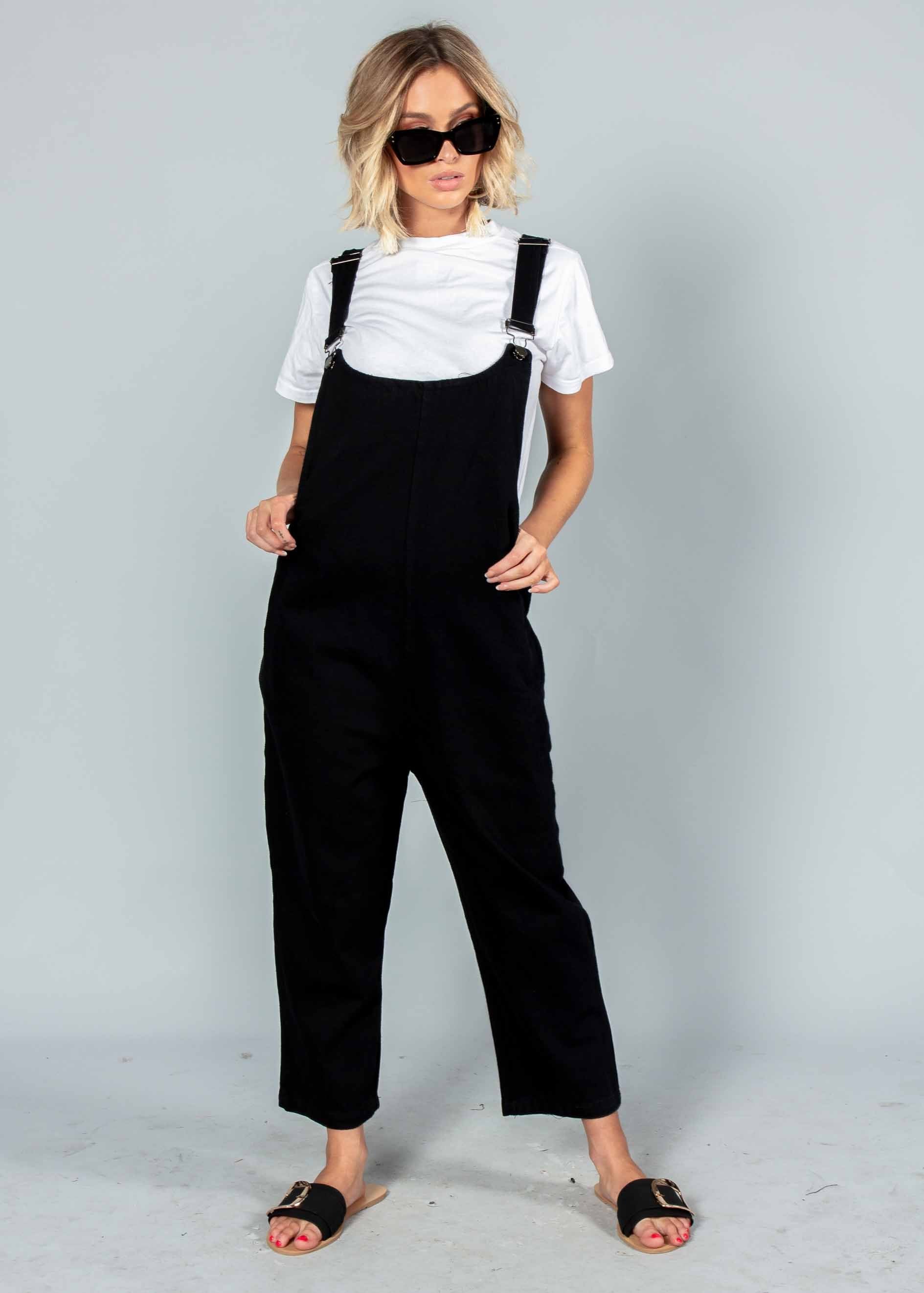 Tied To You Overalls - Black