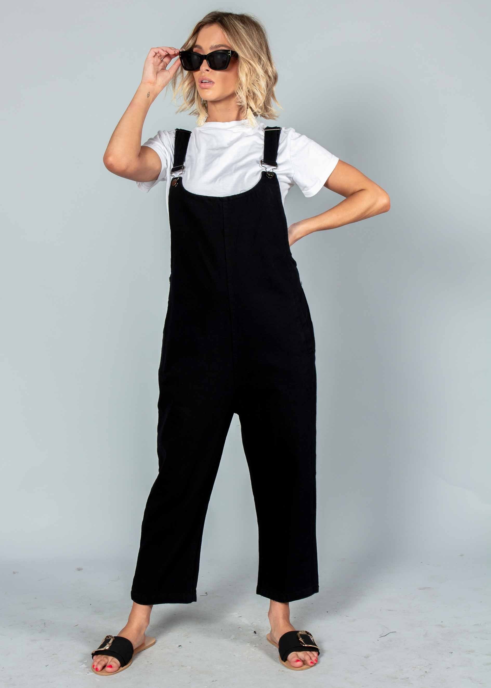 Tied To You Overalls - Black
