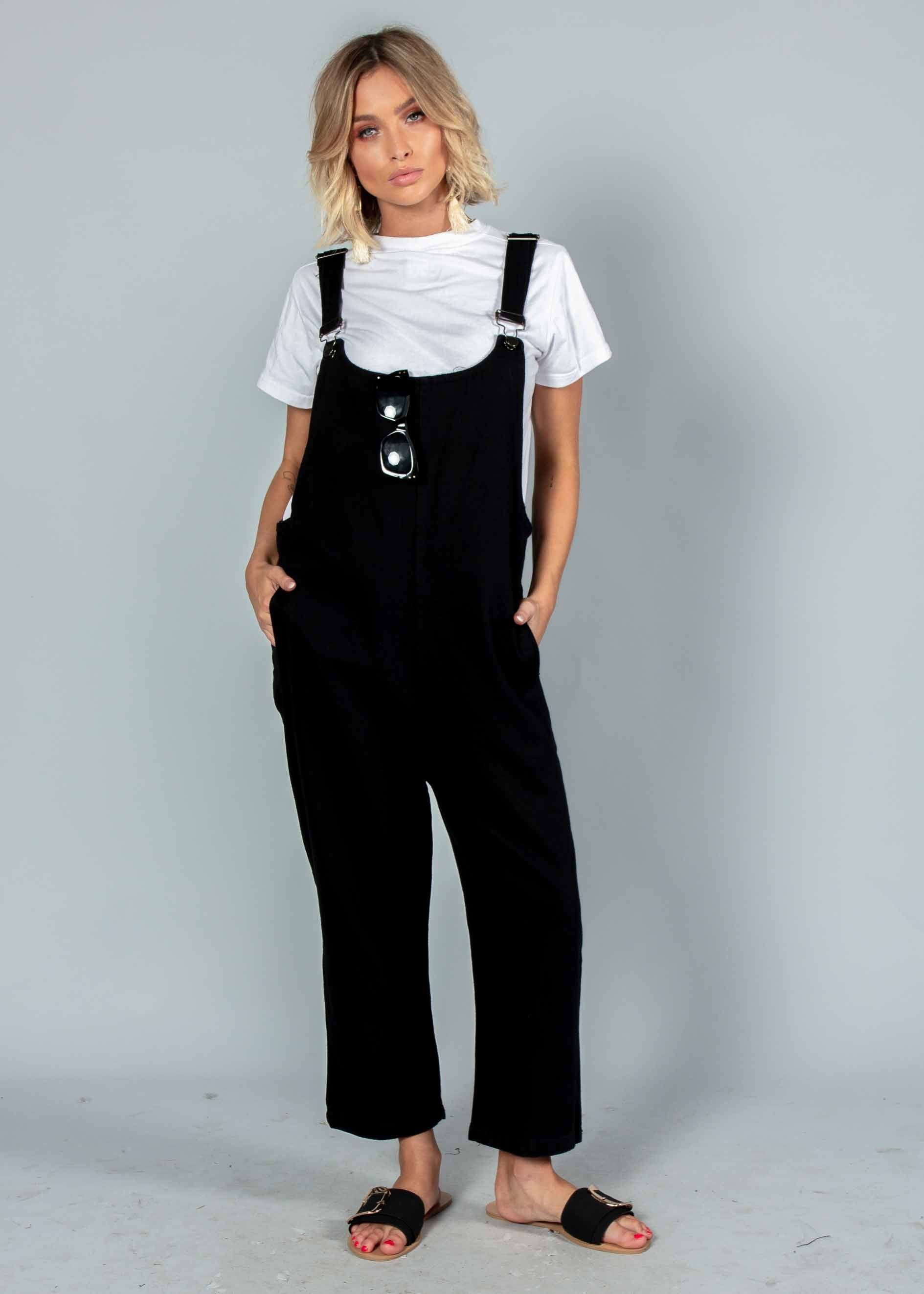 Tied To You Overalls - Black