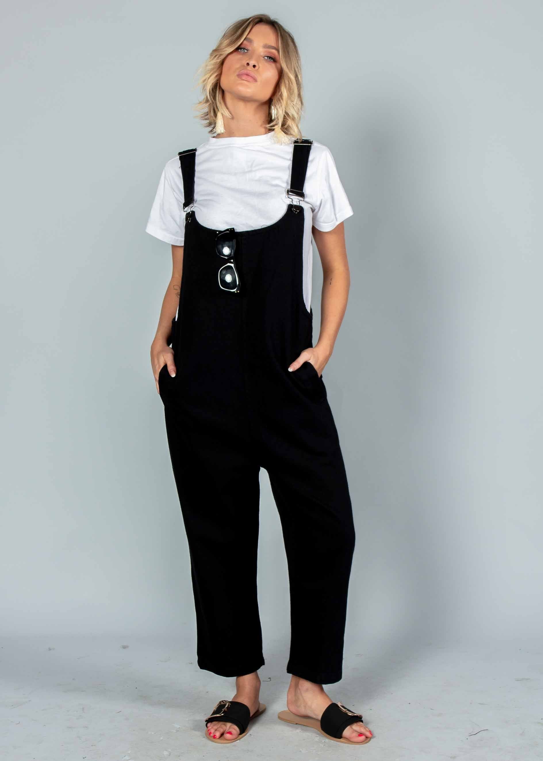 Tied To You Overalls - Black