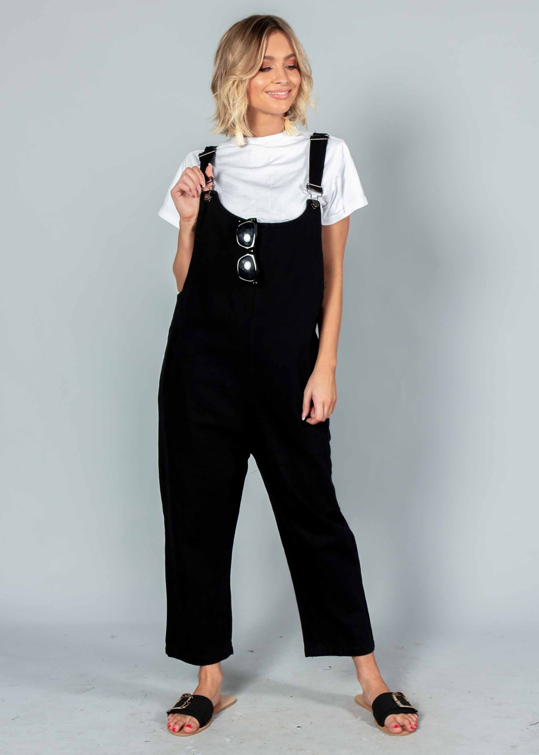 Tied To You Overalls - Black