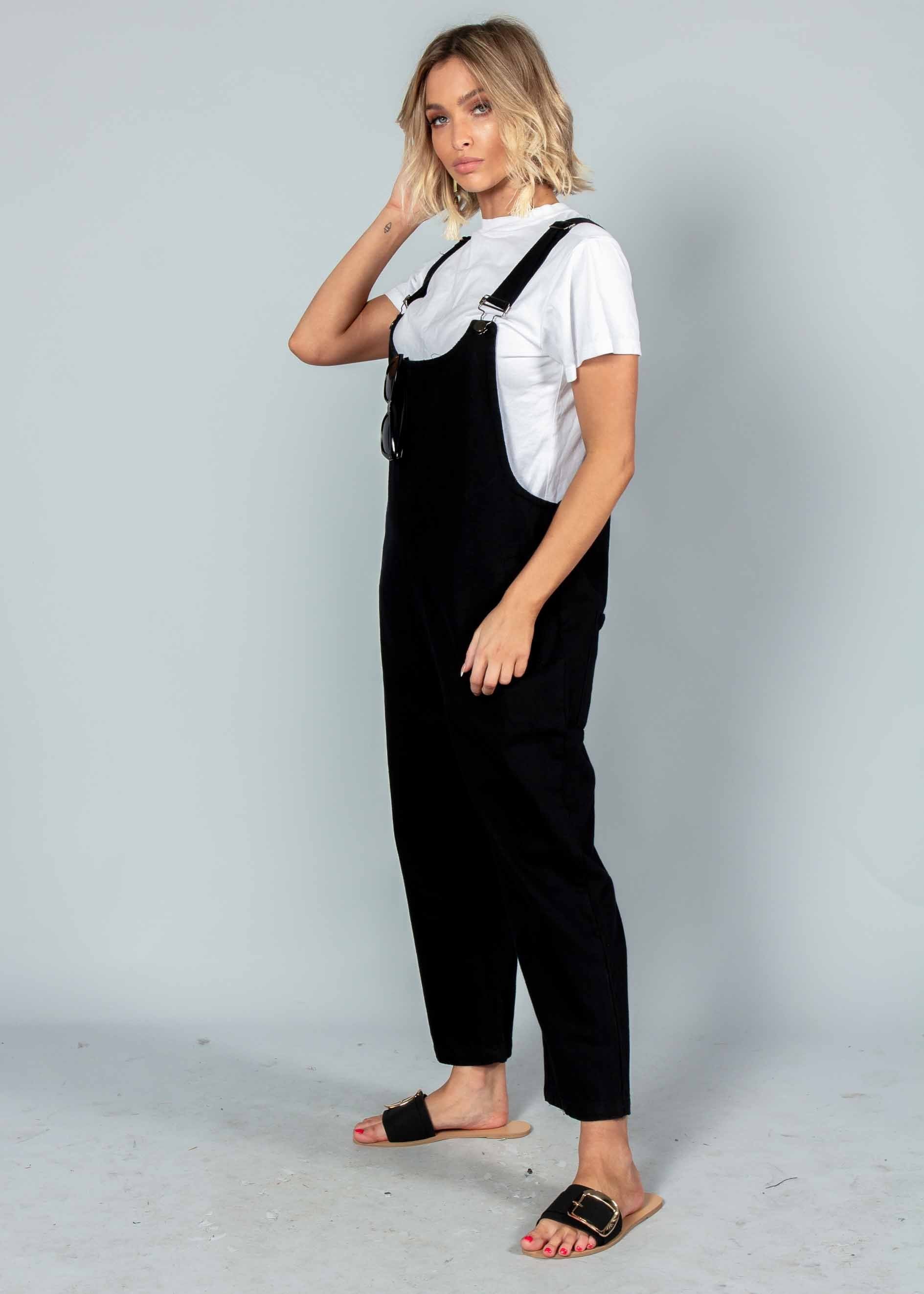 Tied To You Overalls - Black
