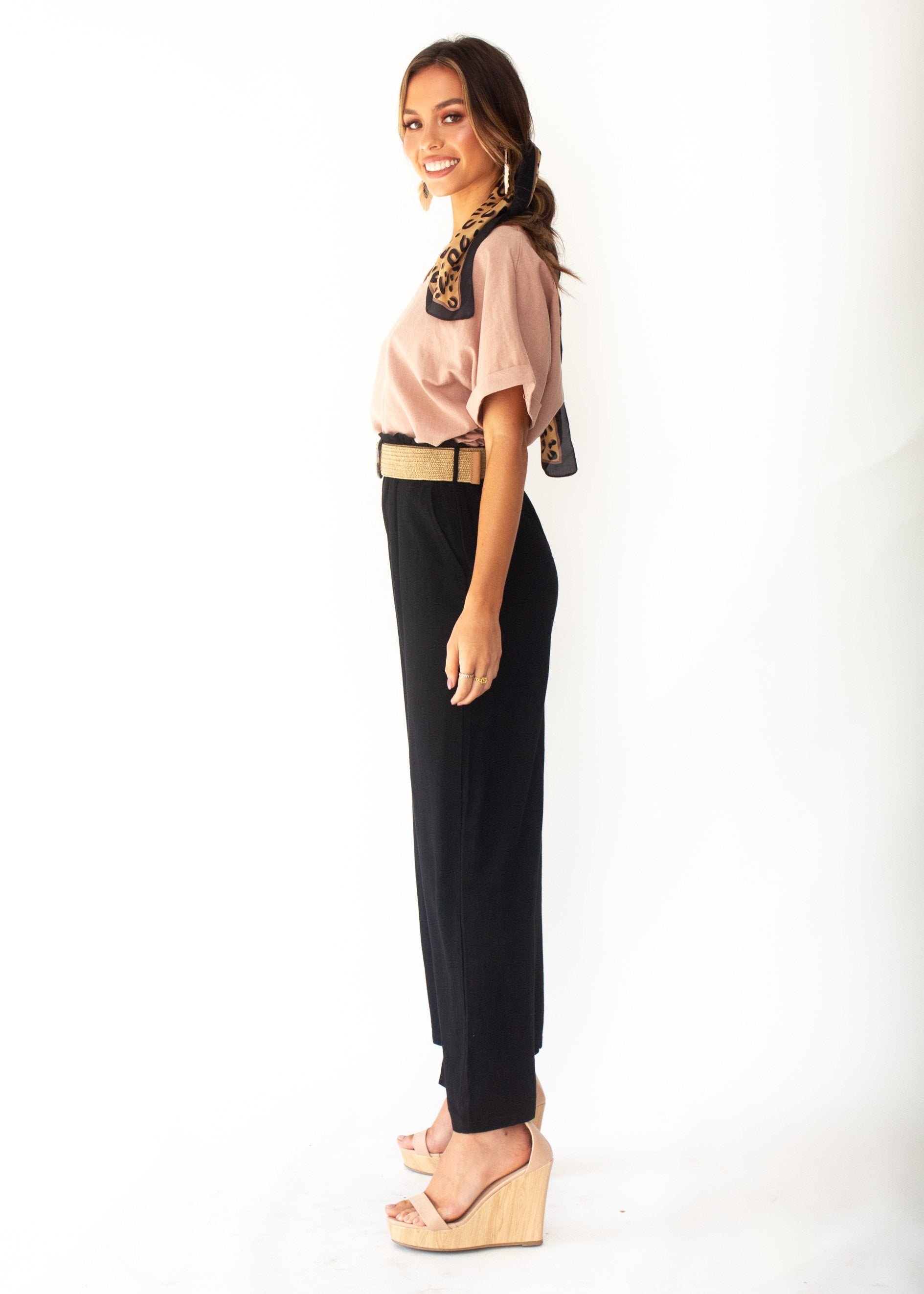 Open Road Linen Pants - Black