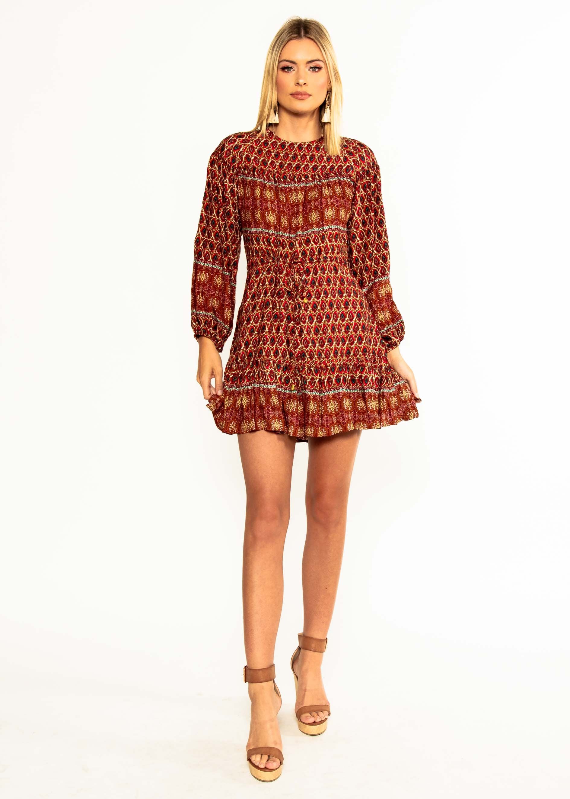 High Risk Swing Dress - Red Multi